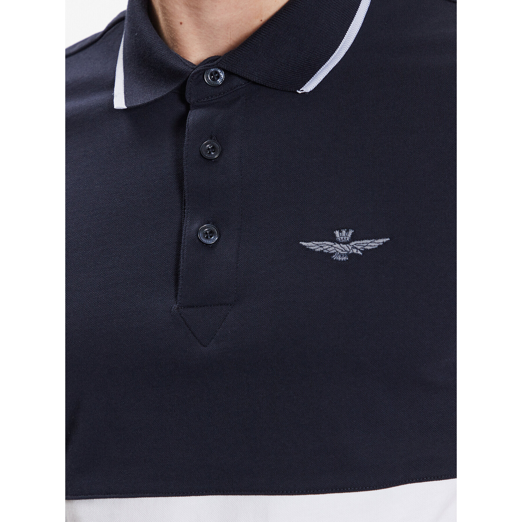 Aeronautica Militare Tricou polo 231PO1684P173 Bleumarin Regular Fit - Pled.ro