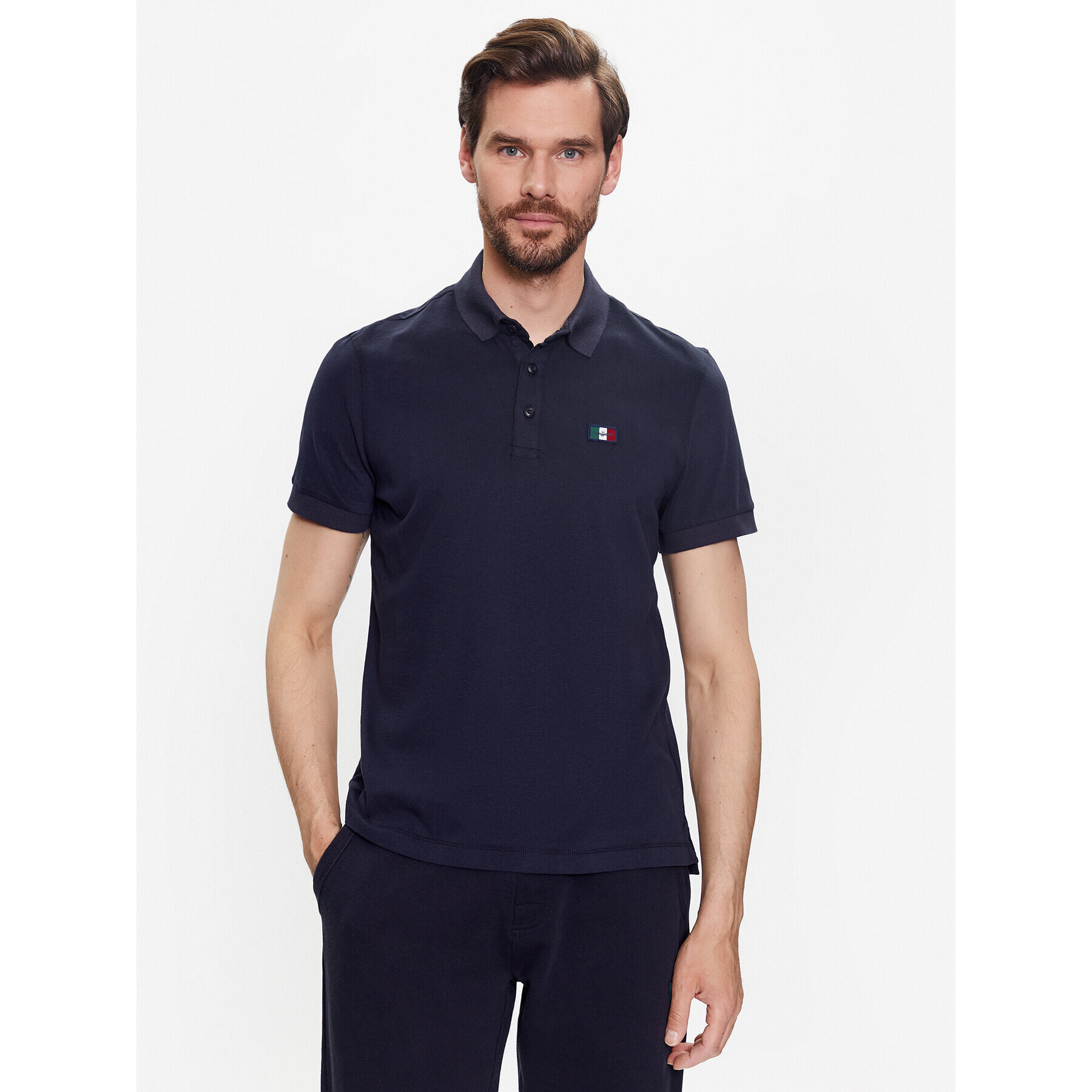 Aeronautica Militare Tricou polo 231PO1685J602 Bleumarin Regular Fit - Pled.ro