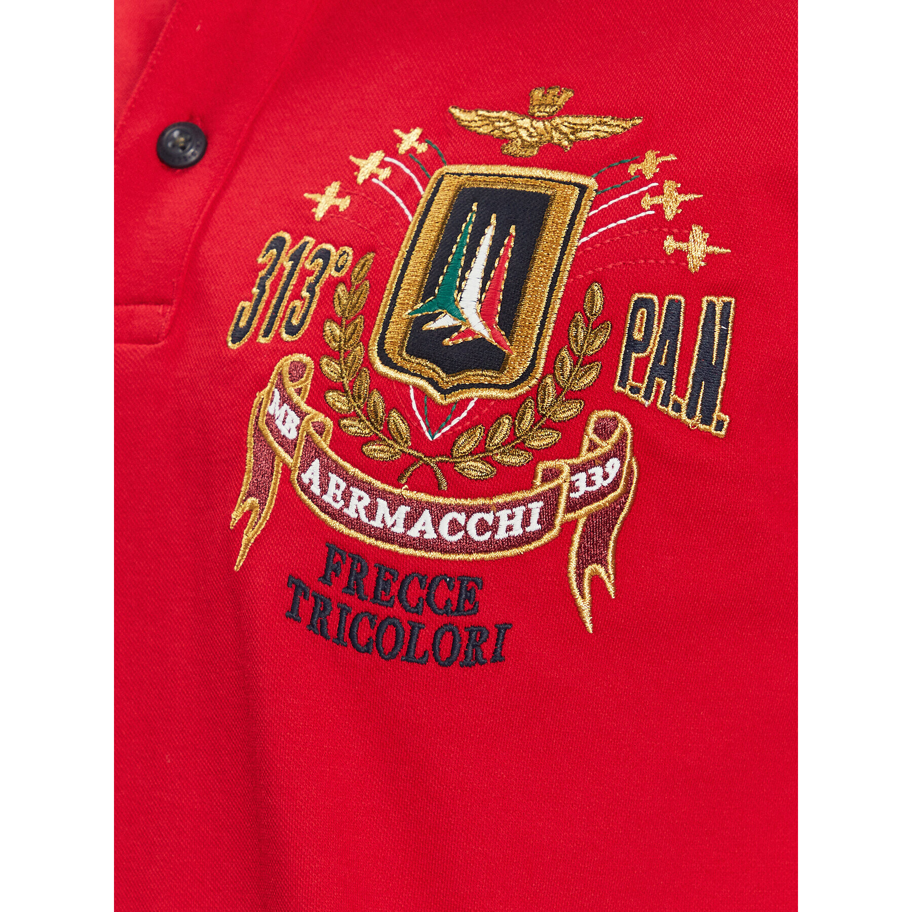 Aeronautica Militare Tricou polo 231PO1687P314 Roșu Regular Fit - Pled.ro