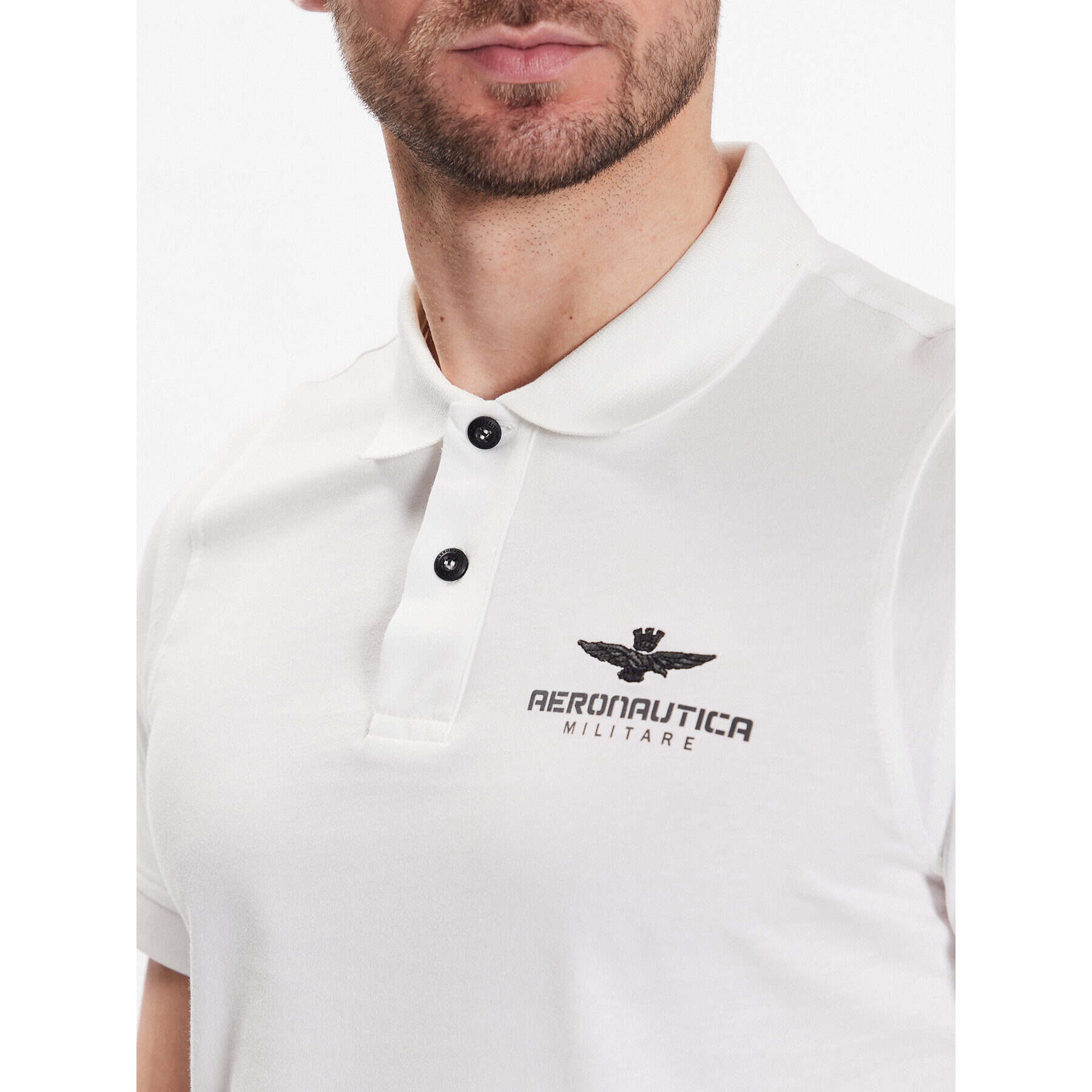 Aeronautica Militare Tricou polo 231PO1694J593 Alb Regular Fit - Pled.ro