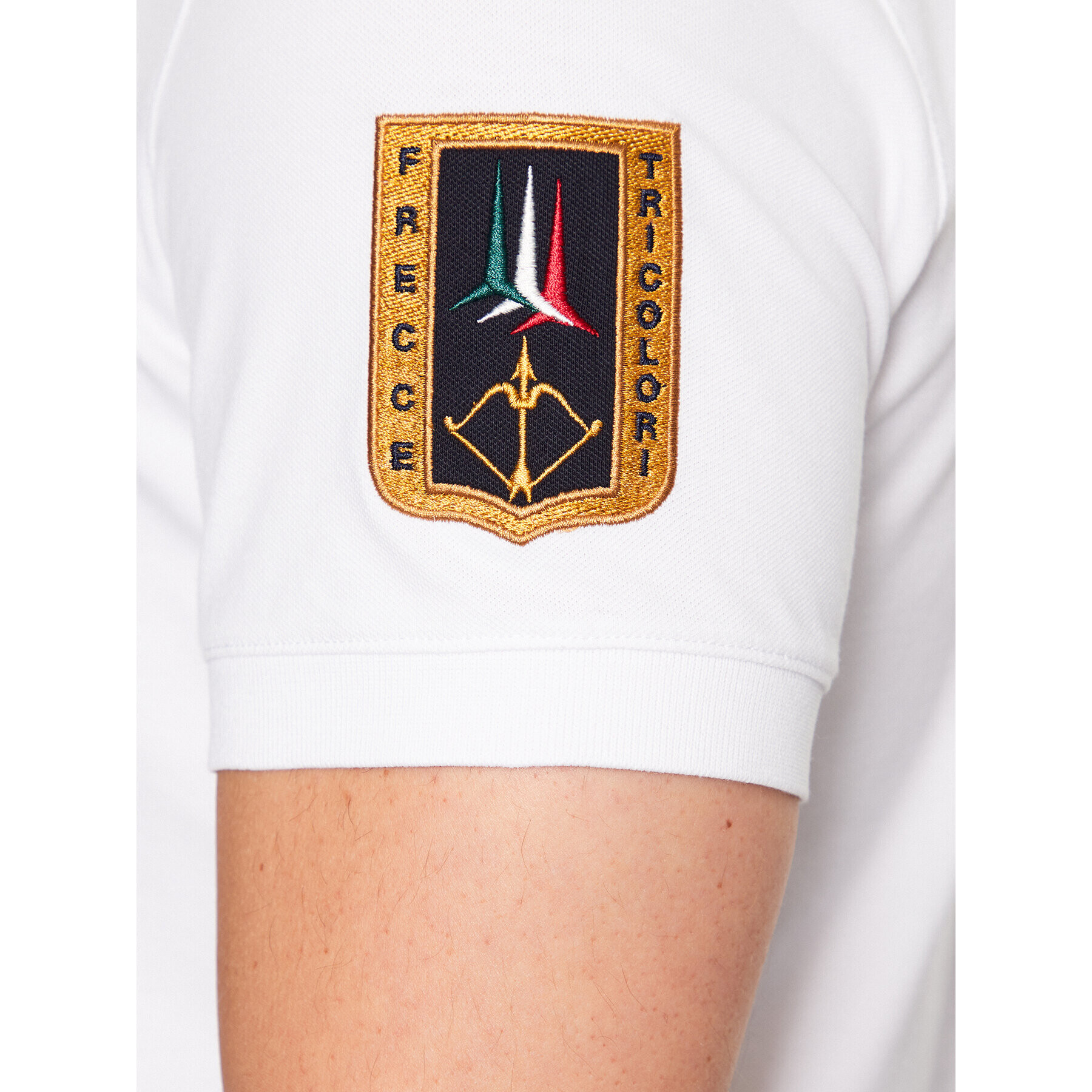 Aeronautica Militare Tricou polo 231PO1695P191 Alb Regular Fit - Pled.ro