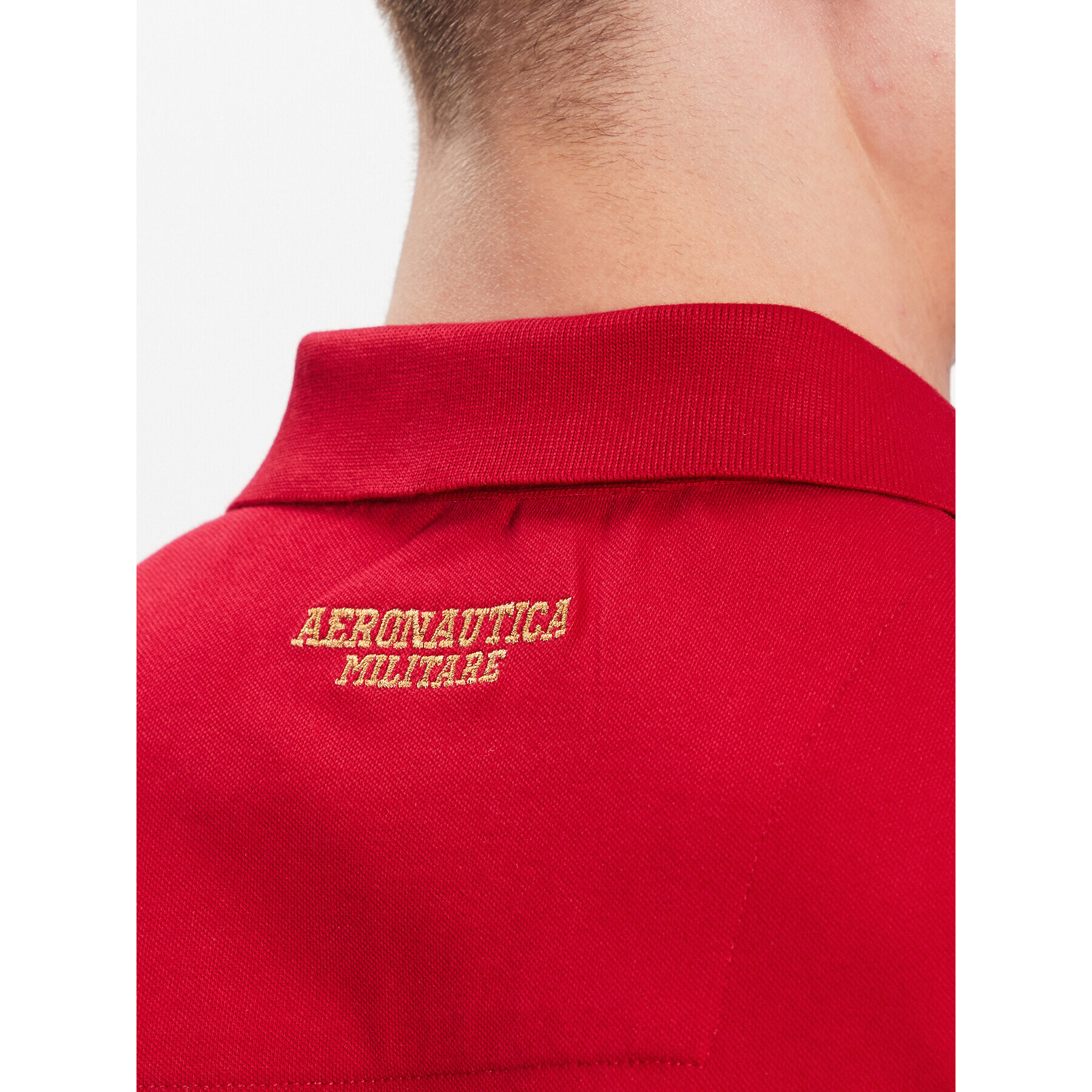 Aeronautica Militare Tricou polo 231PO1695P191 Roșu Regular Fit - Pled.ro