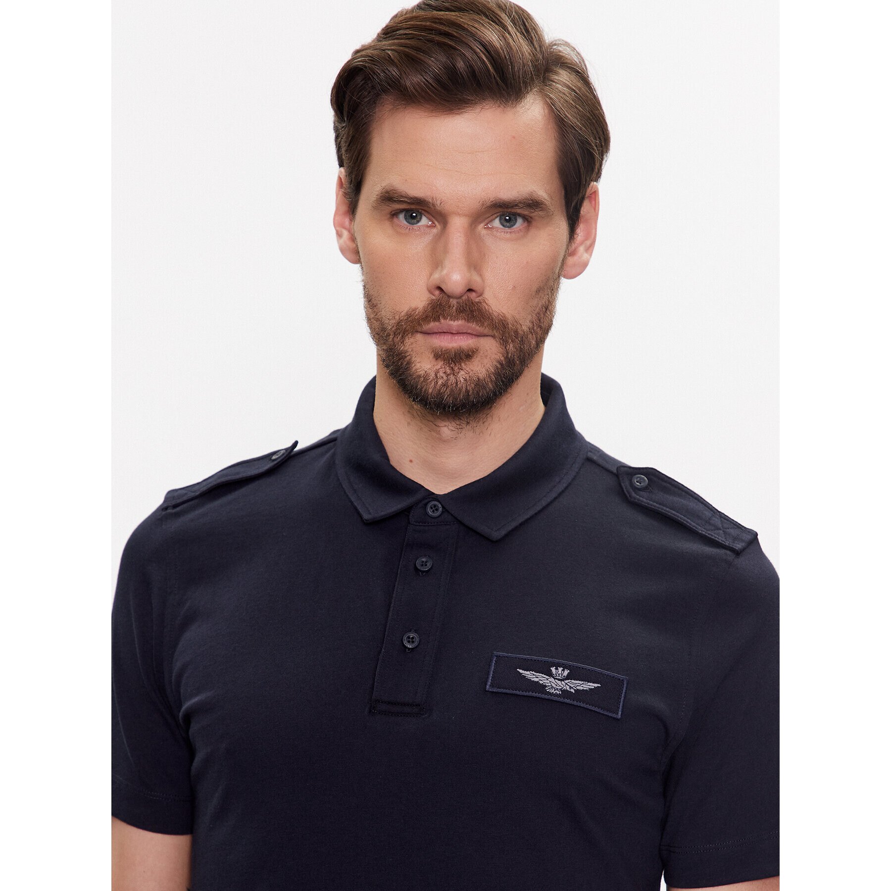 Aeronautica Militare Tricou polo 231PO1696J599 Bleumarin Regular Fit - Pled.ro