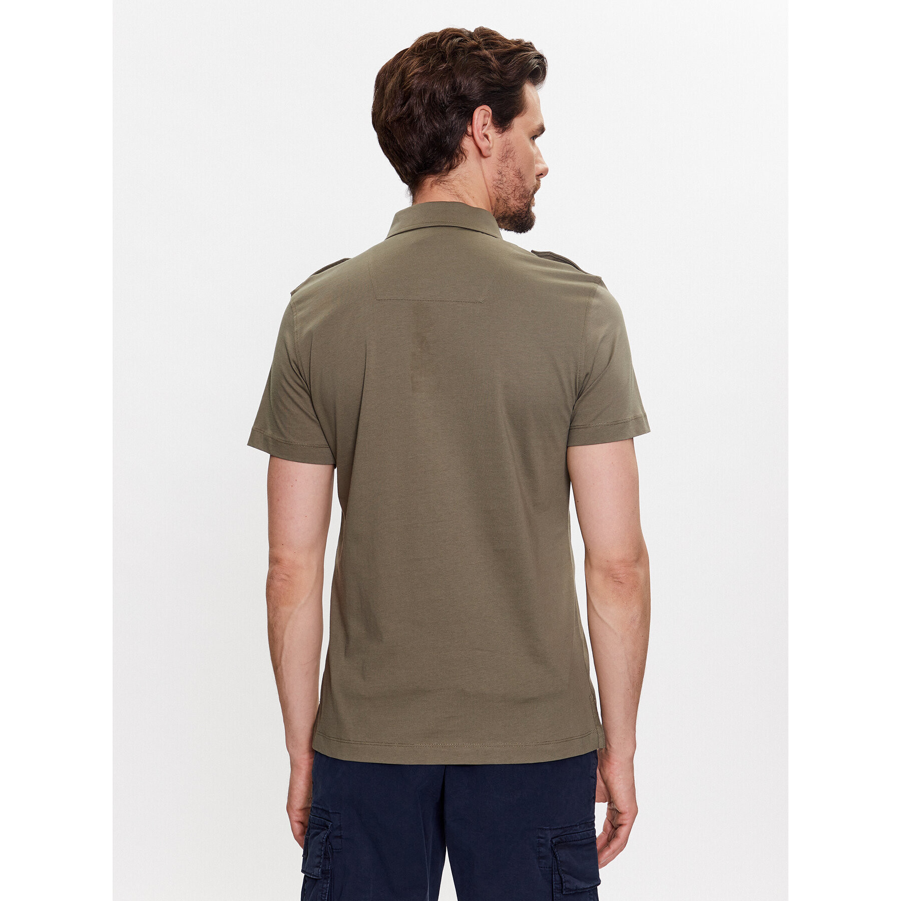 Aeronautica Militare Tricou polo 231PO1696J599 Verde Regular Fit - Pled.ro