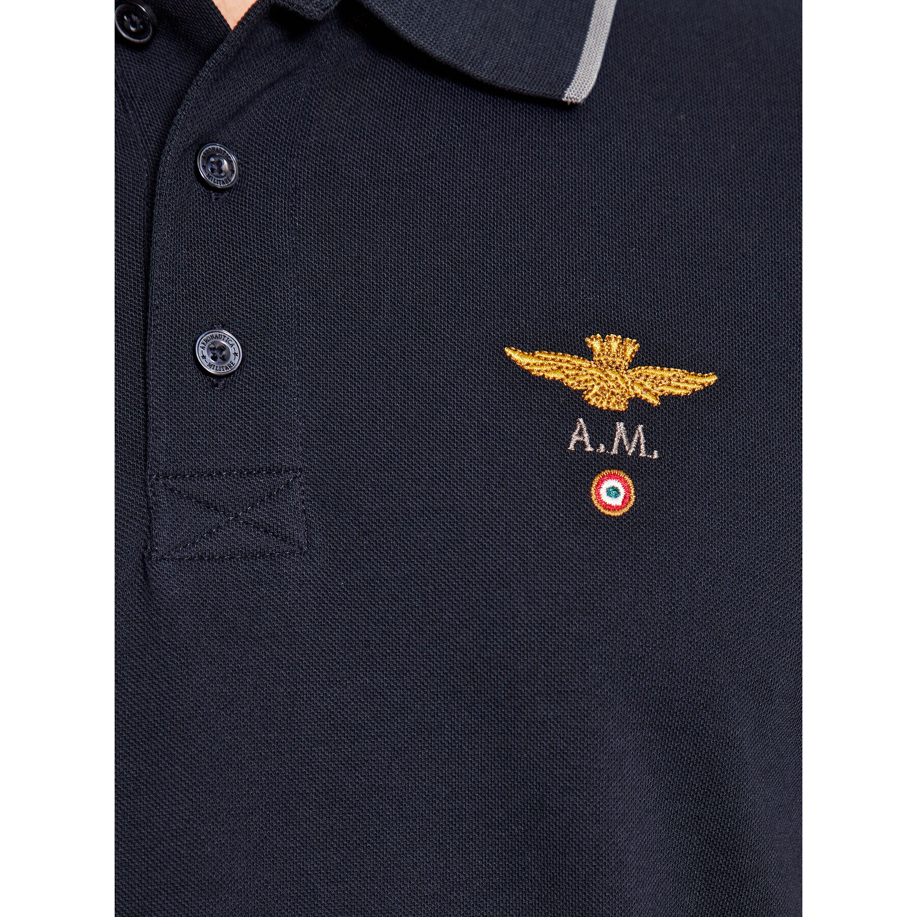 Aeronautica Militare Tricou polo 232PO1308P82 Bleumarin Regular Fit - Pled.ro