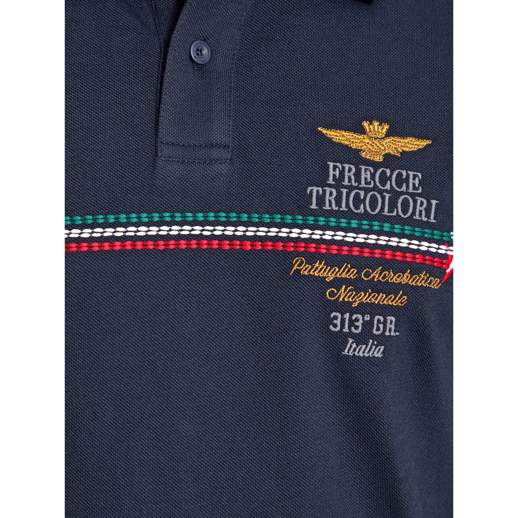 Aeronautica Militare Tricou polo 232PO1698P315 Bleumarin Regular Fit - Pled.ro