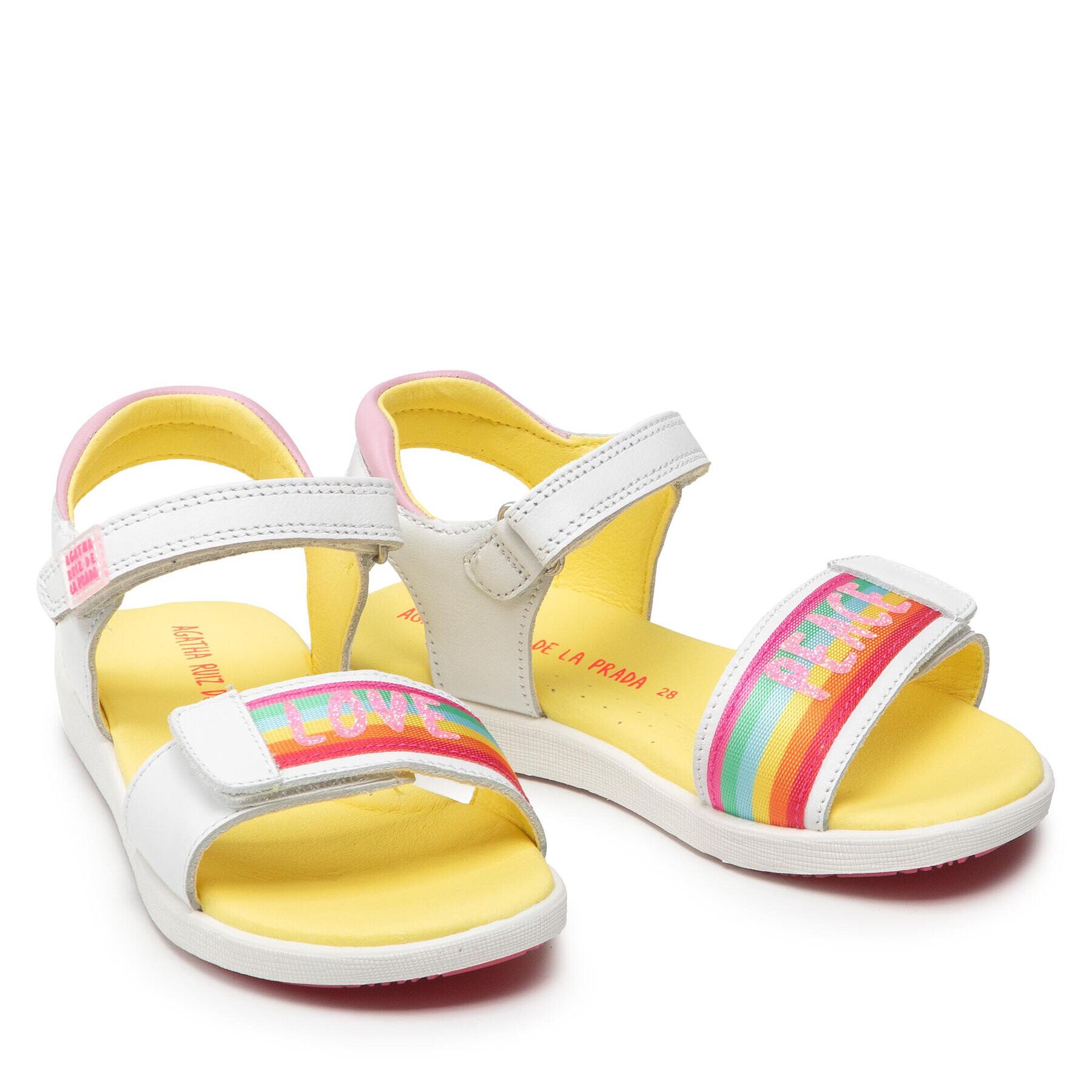 Agatha Ruiz de la Prada Sandale 222937-B S Alb - Pled.ro