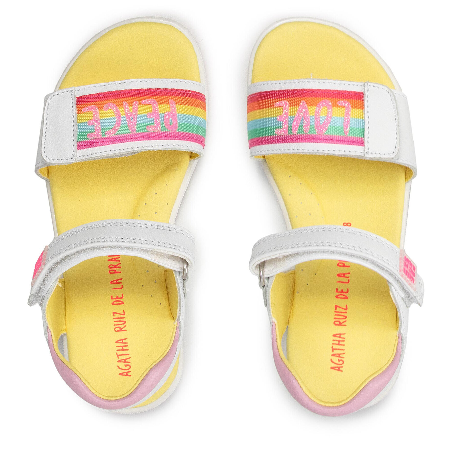 Agatha Ruiz de la Prada Sandale 222937-B S Alb - Pled.ro