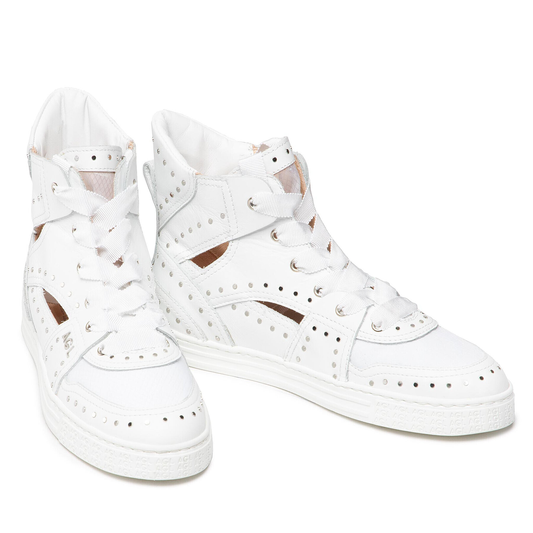 AGL Sneakers Giorgia High D936503PGKZ077F162 Alb - Pled.ro