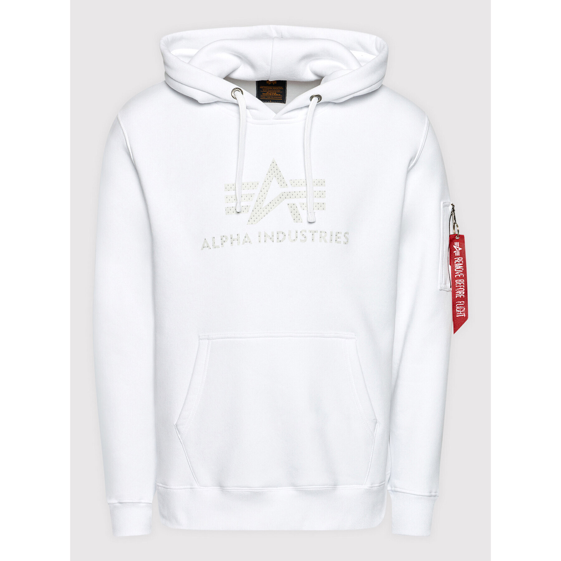 Alpha Industries Bluză 3D Logo 128341 Alb Regular Fit - Pled.ro