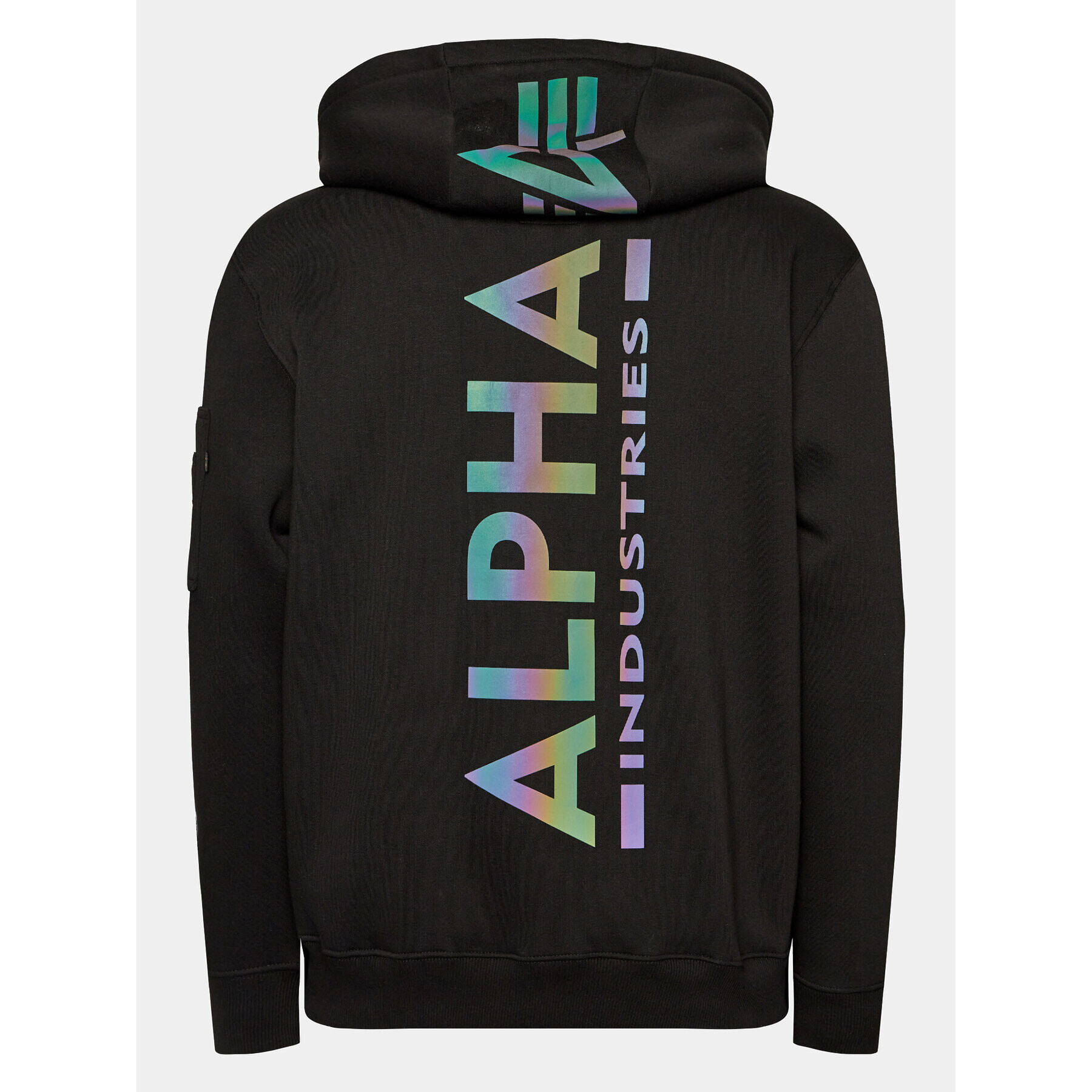 Alpha Industries Bluză Back Print 178318 Negru Regular Fit - Pled.ro