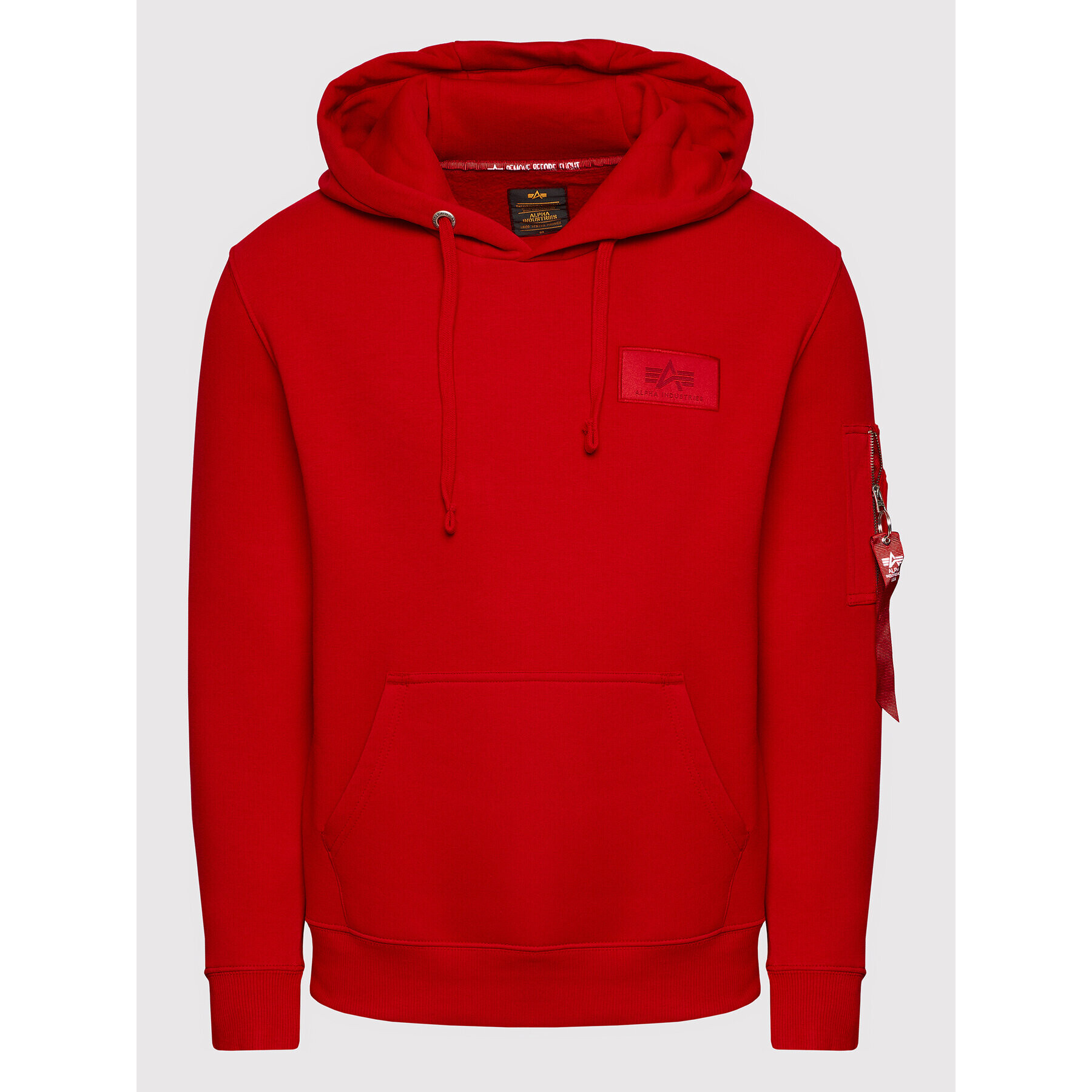 Alpha Industries Bluză Back Print 178318 Roșu Regular Fit - Pled.ro