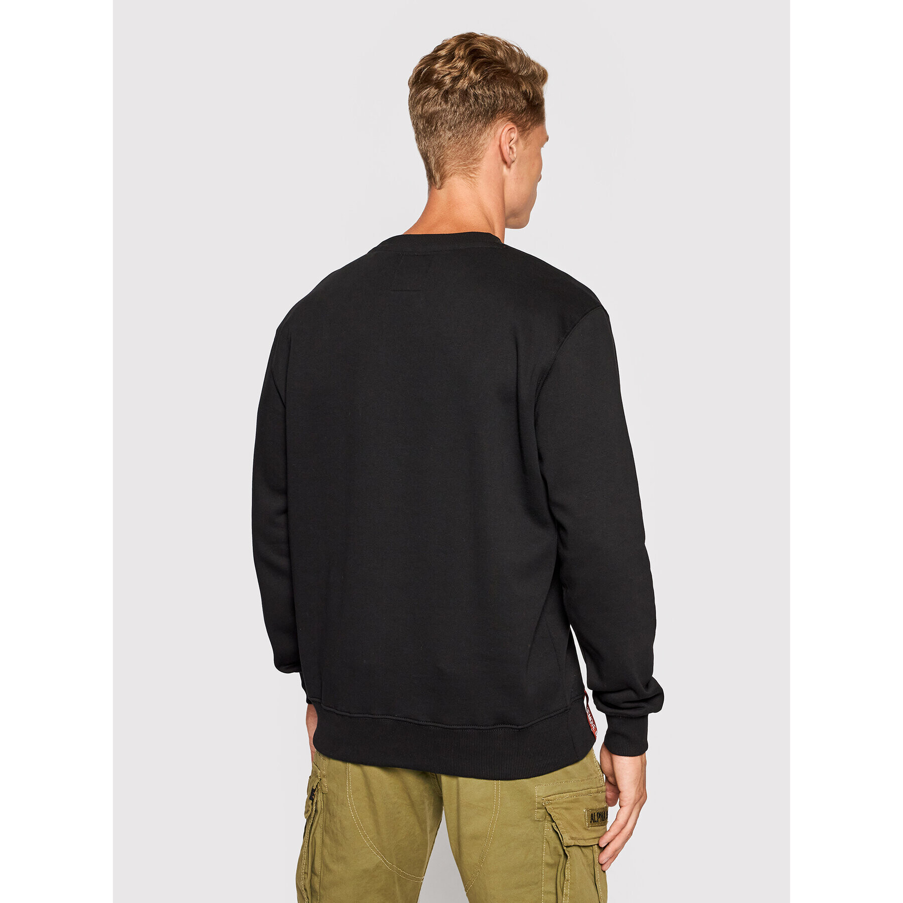 Alpha Industries Bluză Basic 118302 Negru Regular Fit - Pled.ro