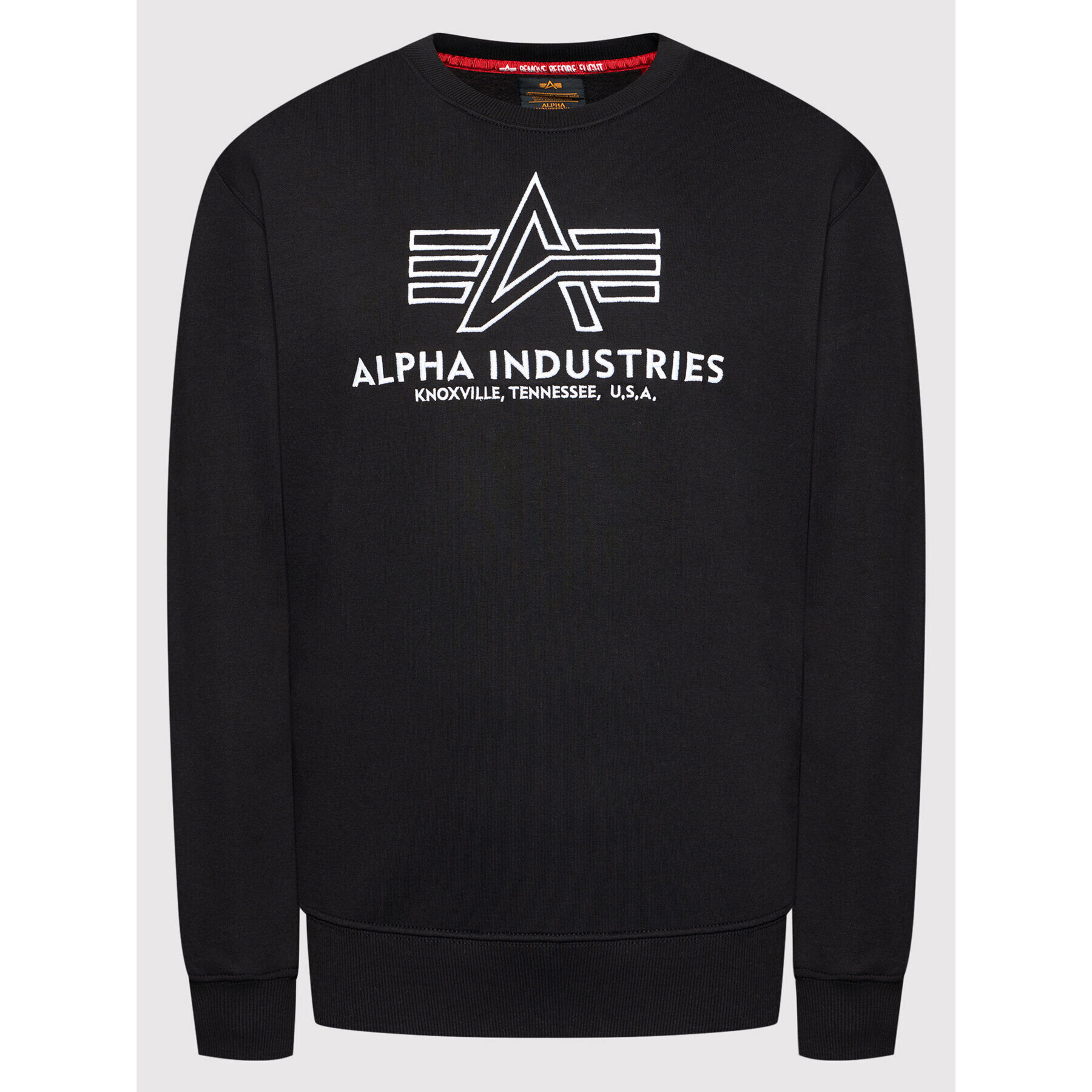 Alpha Industries Bluză Basic 118302 Negru Regular Fit - Pled.ro