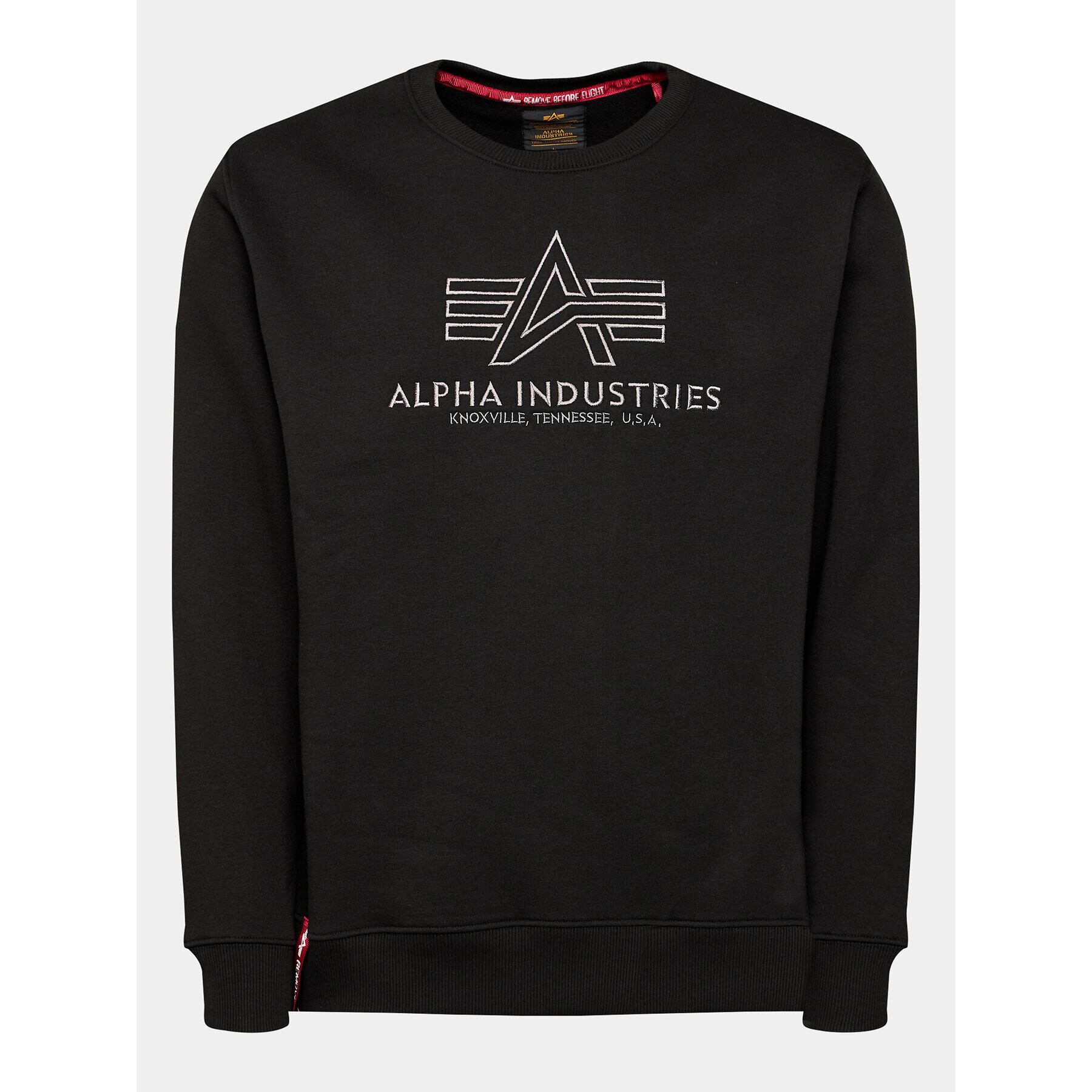 Alpha Industries Bluză Basic 118302 Negru Regular Fit - Pled.ro