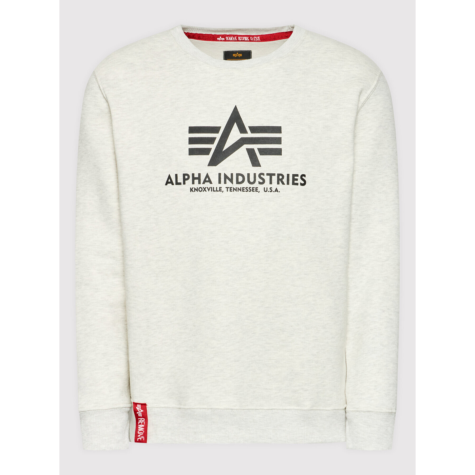 Alpha Industries Bluză Basic 178302 Bej Regular Fit - Pled.ro