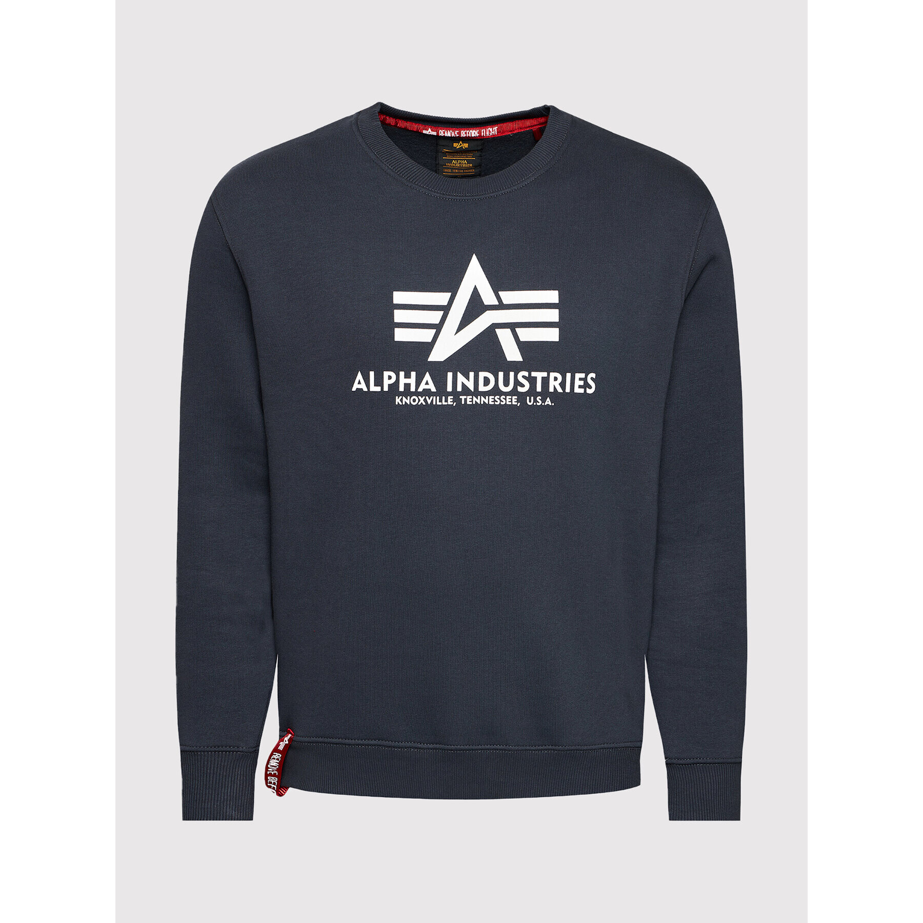 Alpha Industries Bluză Basic 178302 Bleumarin Regular Fit - Pled.ro