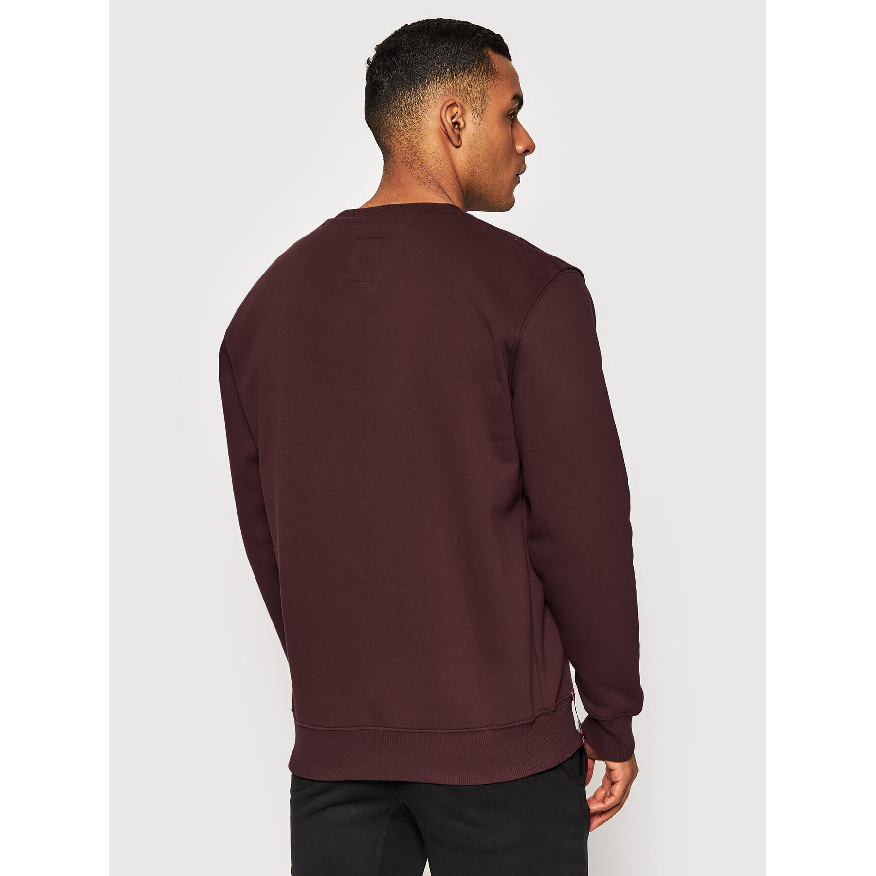 Alpha Industries Bluză Basic 178302 Vișiniu Regular Fit - Pled.ro