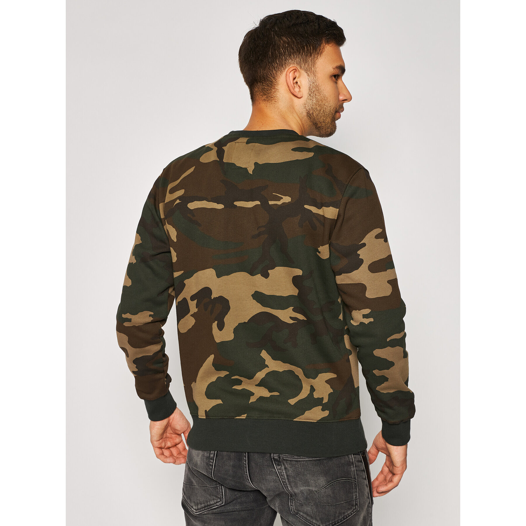 Alpha Industries Bluză Basic 178302C Verde Regular Fit - Pled.ro