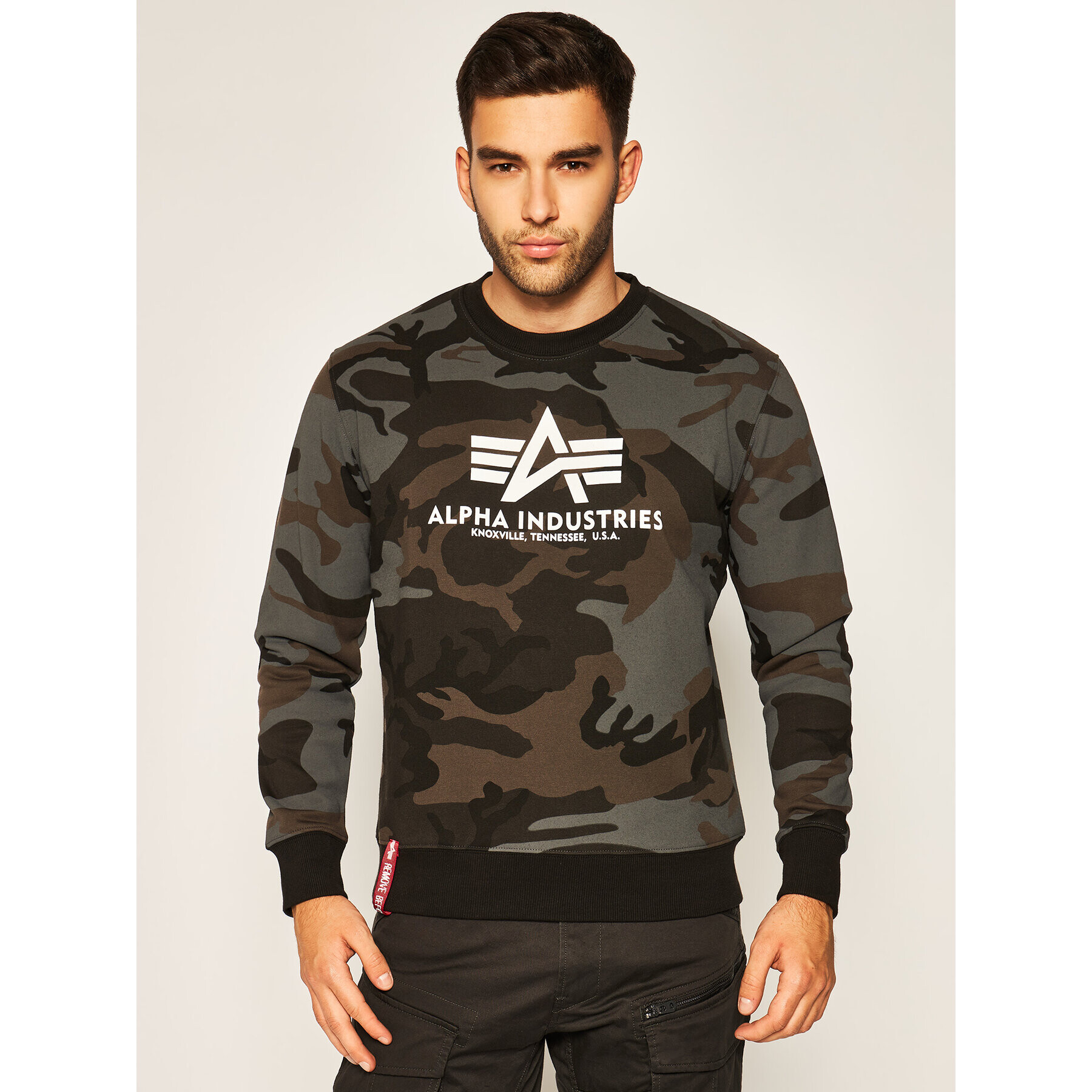 Alpha Industries Bluză Basic 178302C Verde Regular Fit - Pled.ro