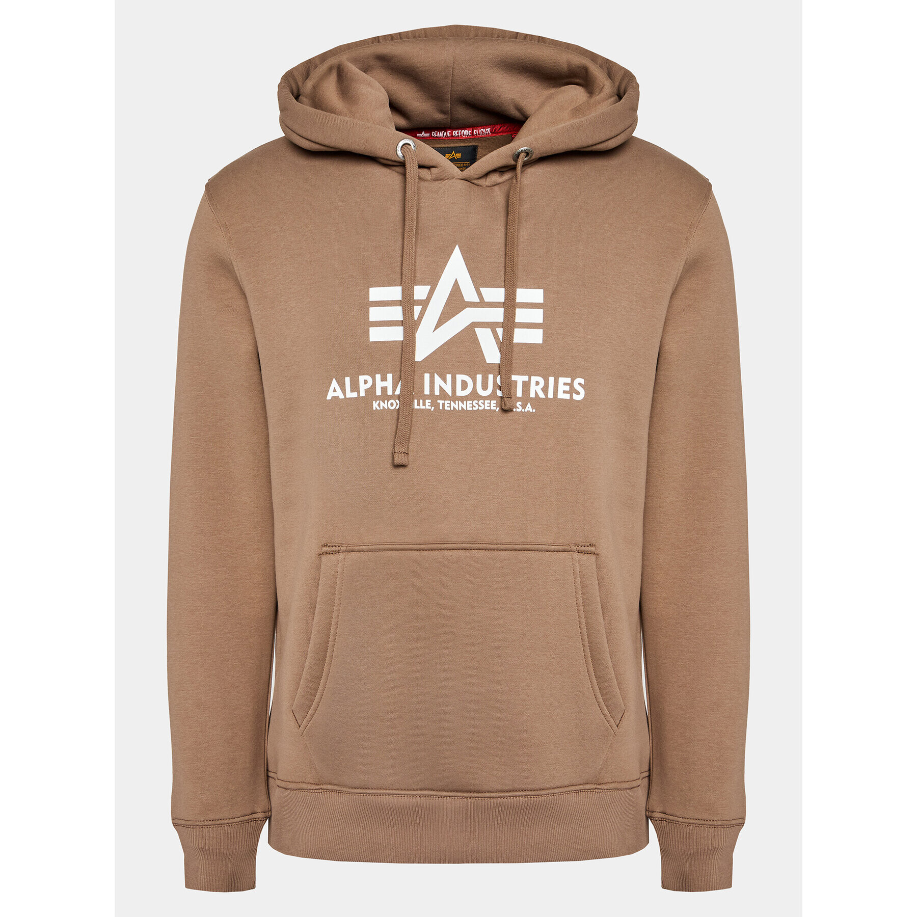 Alpha Industries Bluză Basic 178312 Maro Regular Fit - Pled.ro