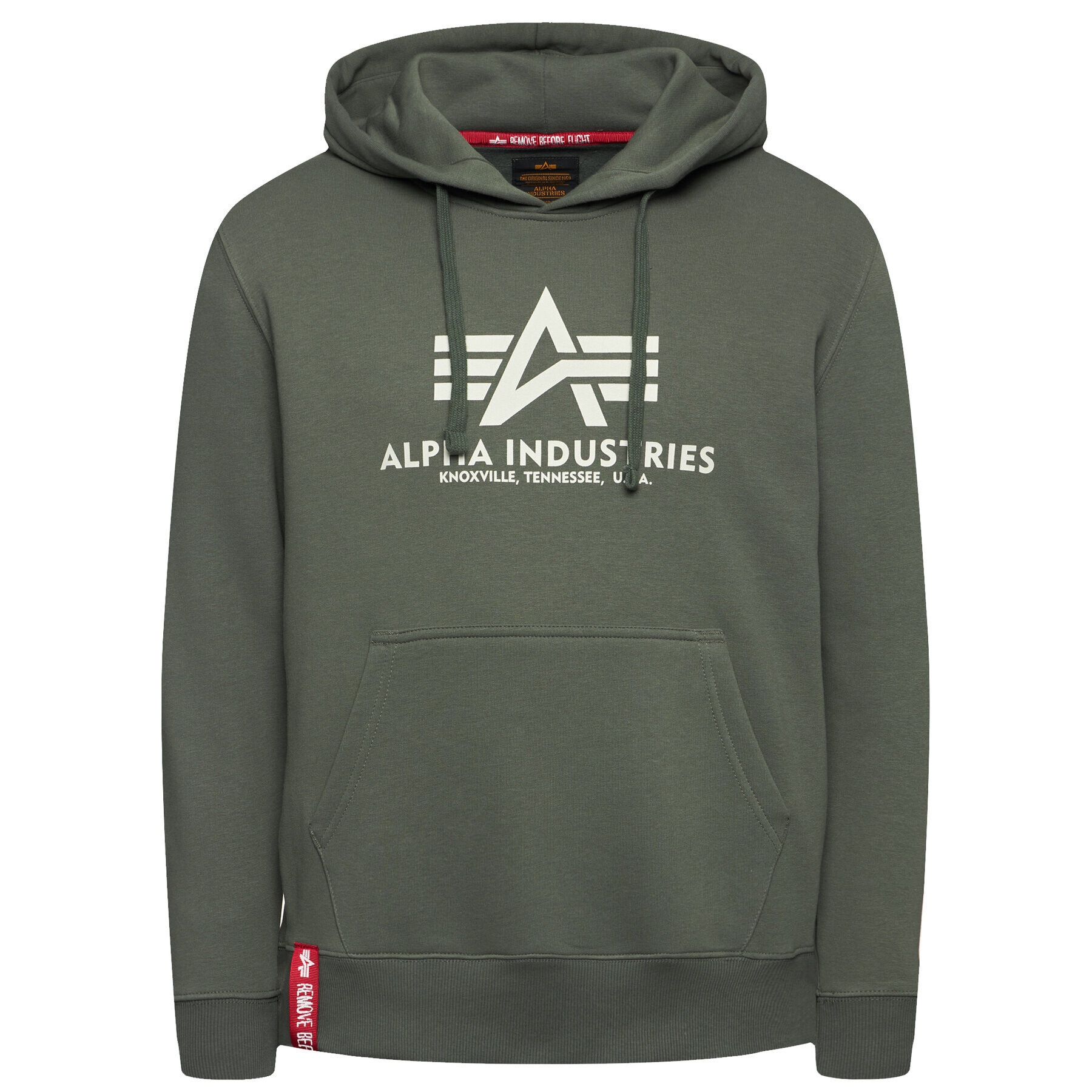 Alpha Industries Bluză Basic 178312 Verde Regular Fit - Pled.ro