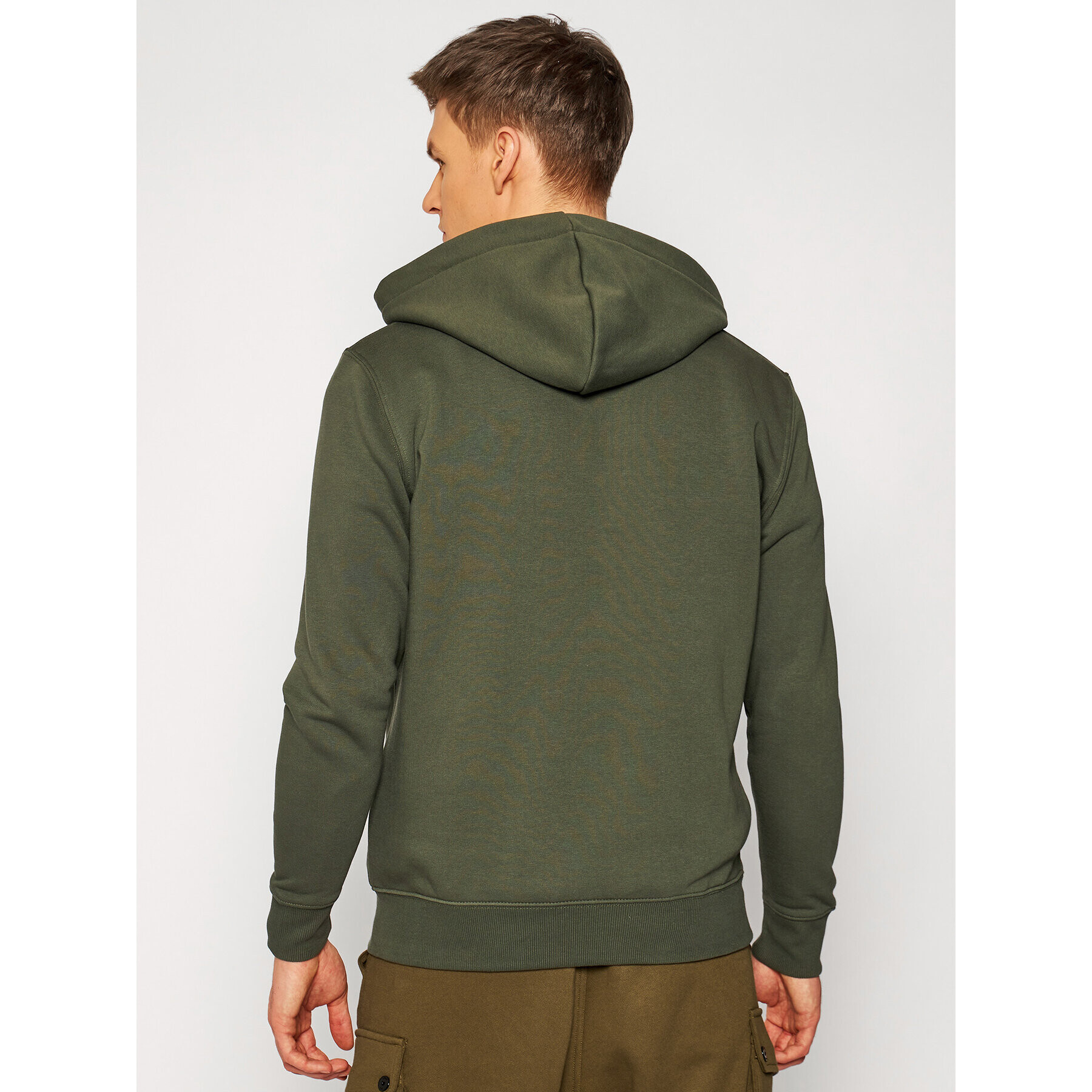 Alpha Industries Bluză Basic 178312 Verde Regular Fit - Pled.ro