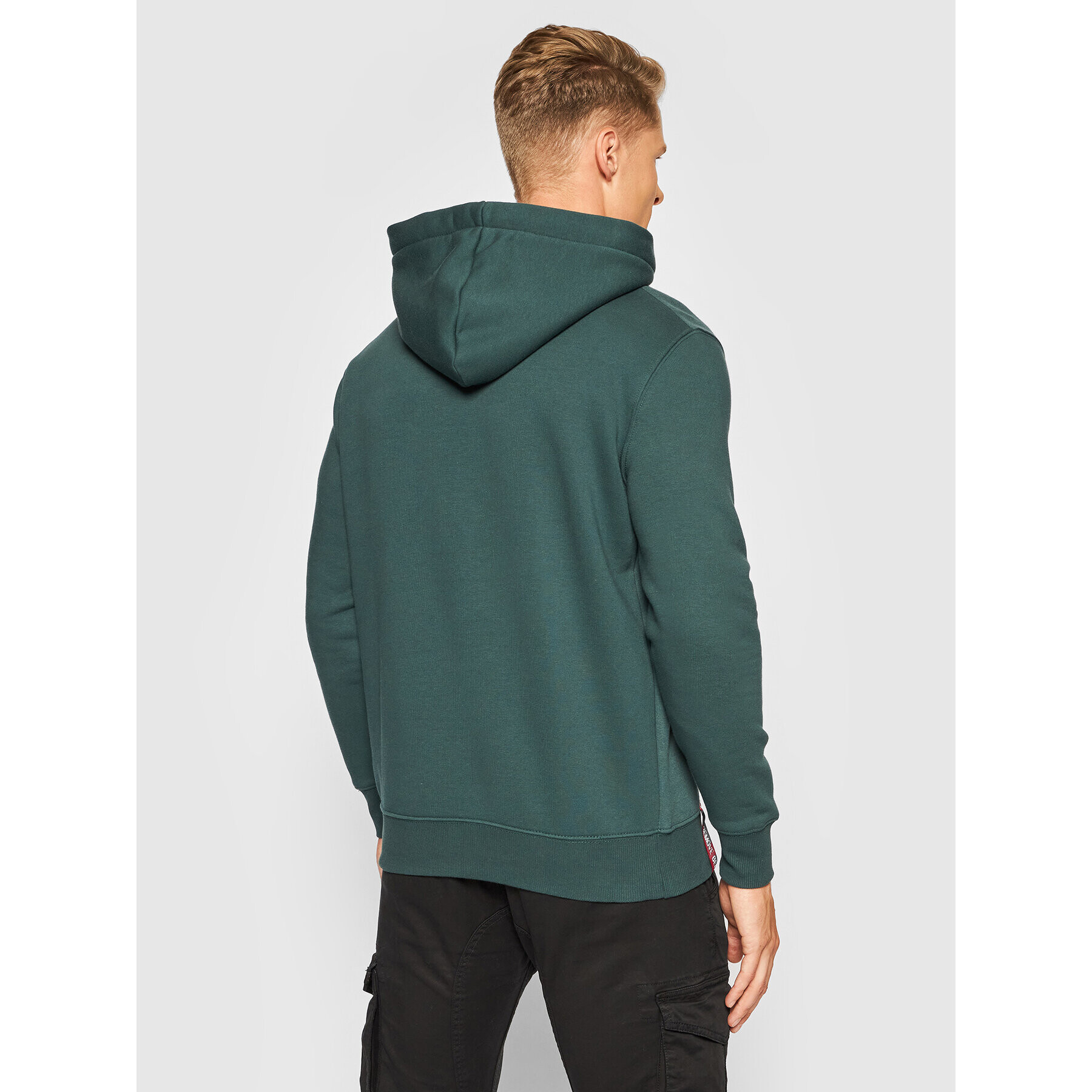 Alpha Industries Bluză Basic 178312 Verde Regular Fit - Pled.ro