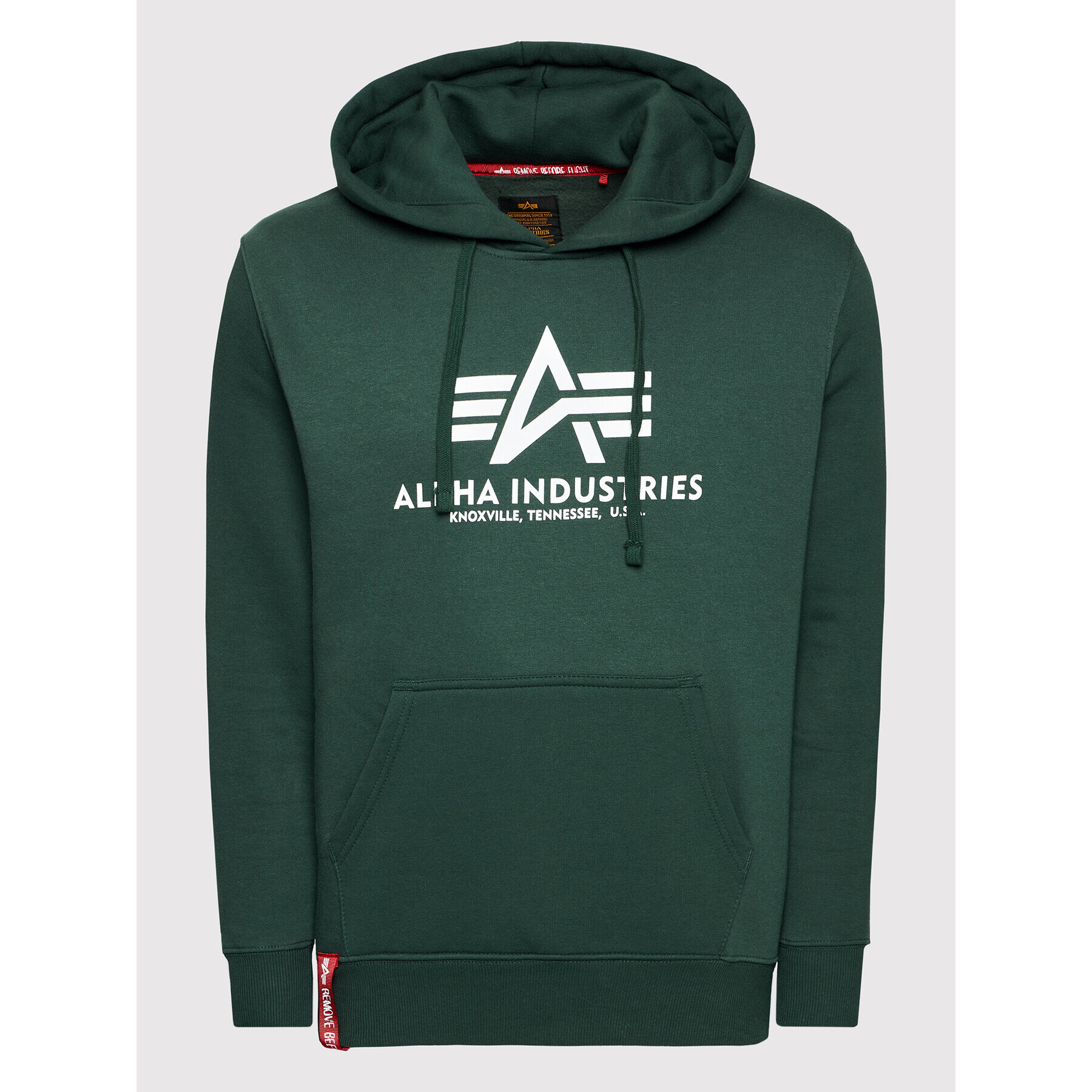 Alpha Industries Bluză Basic 178312 Verde Regular Fit - Pled.ro