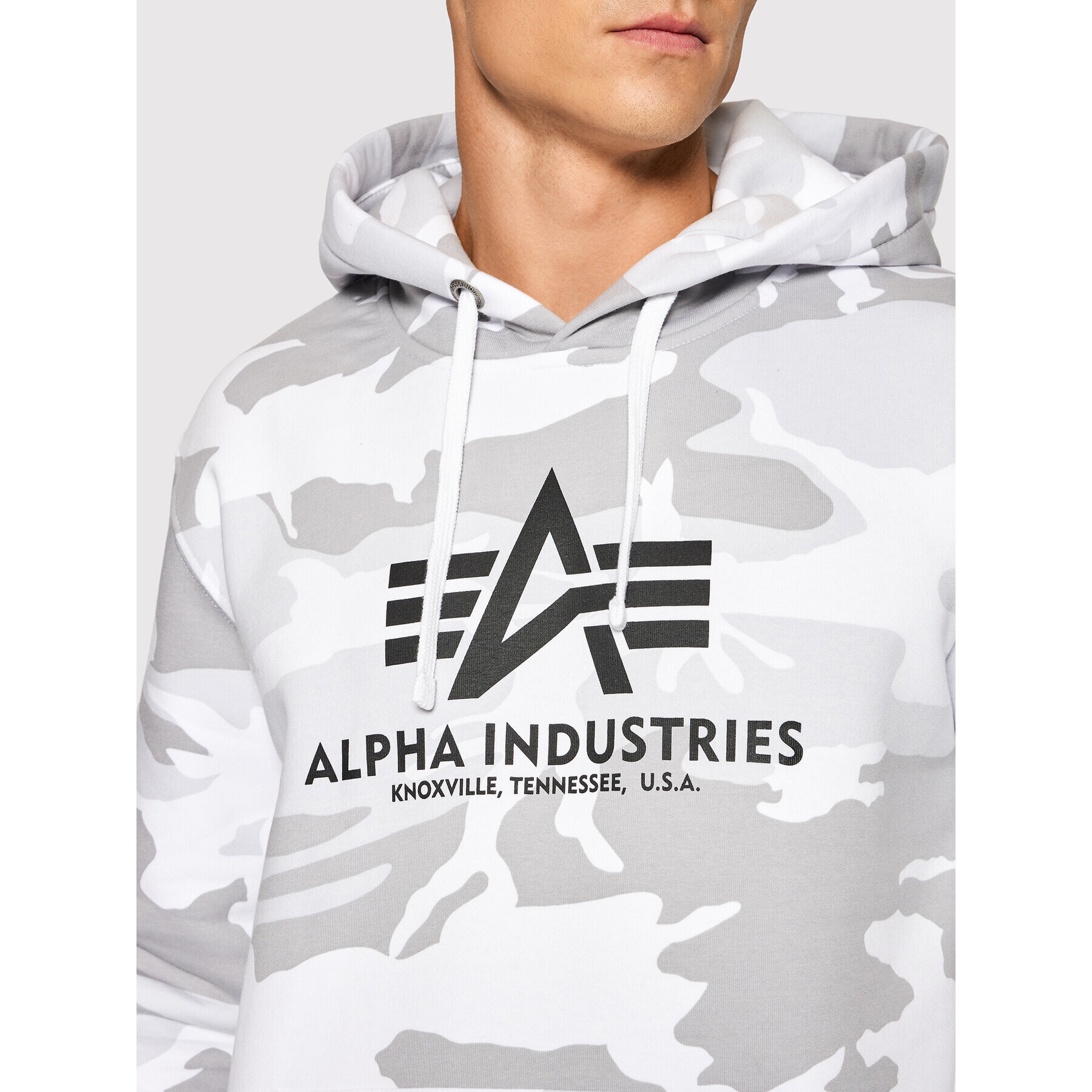 Alpha Industries Bluză Basic 178312C Gri Regular Fit - Pled.ro