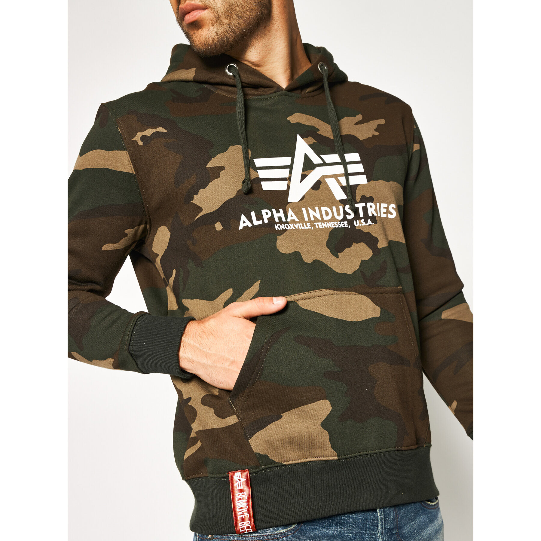 Alpha Industries Bluză Basic 178312C Verde Regular Fit - Pled.ro