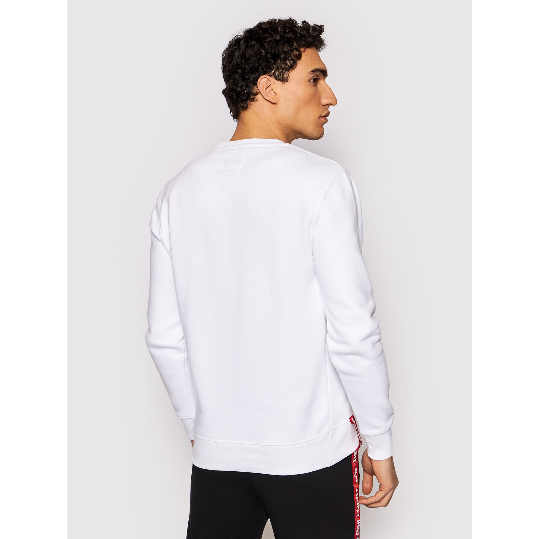 Alpha Industries Bluză Basic 188307 Alb Regular Fit - Pled.ro