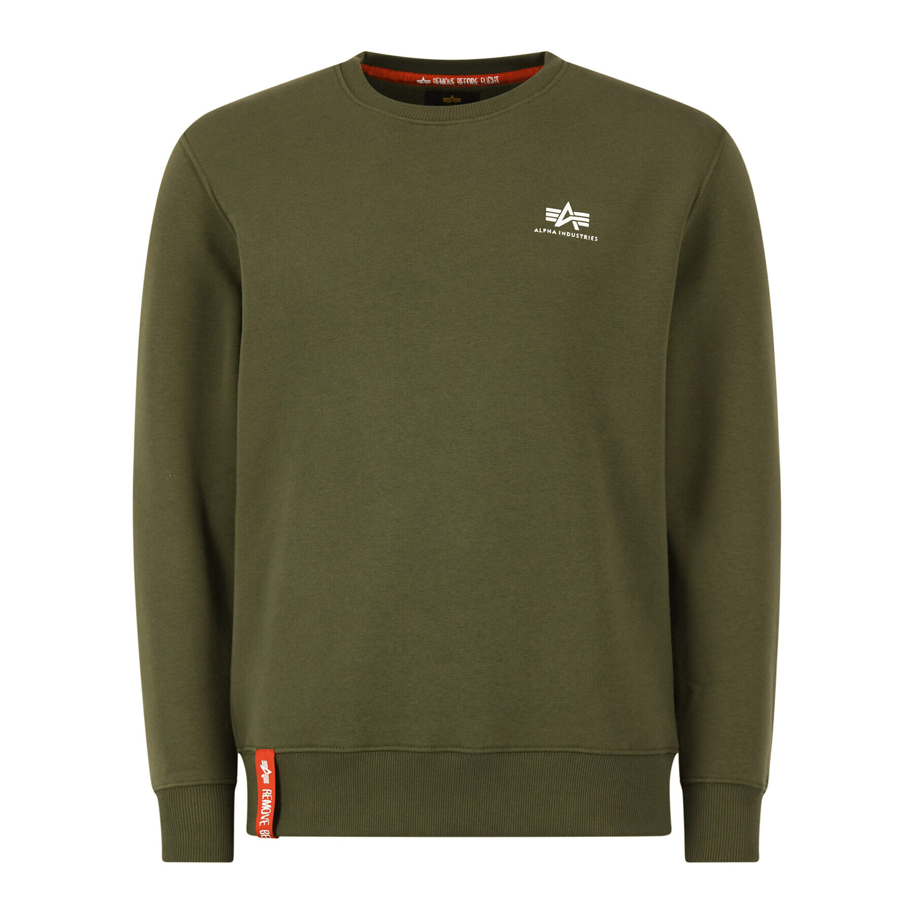 Alpha Industries Bluză Basic 188307 Verde Regular Fit - Pled.ro