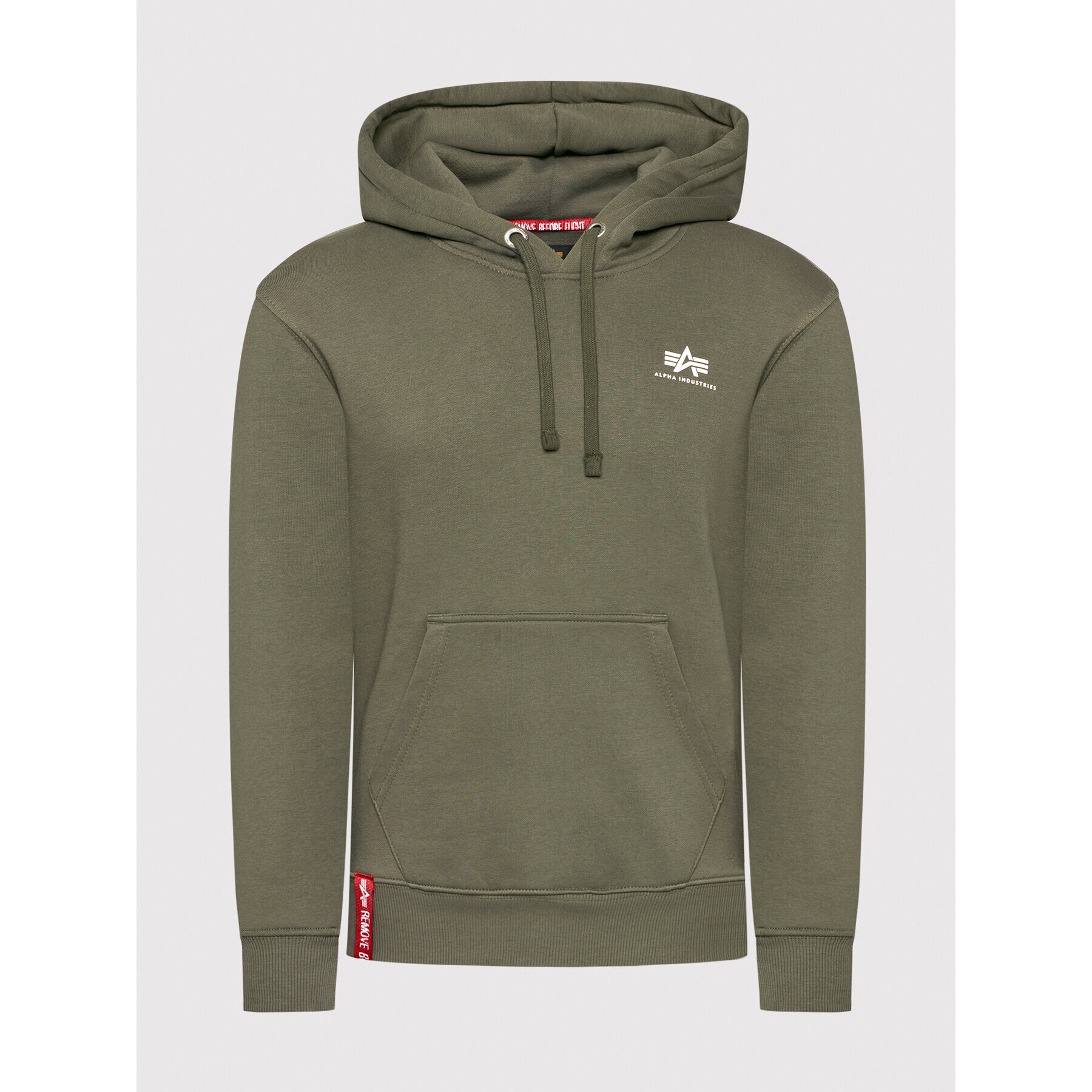 Alpha Industries Bluză Basic 196318 Verde Regular Fit - Pled.ro