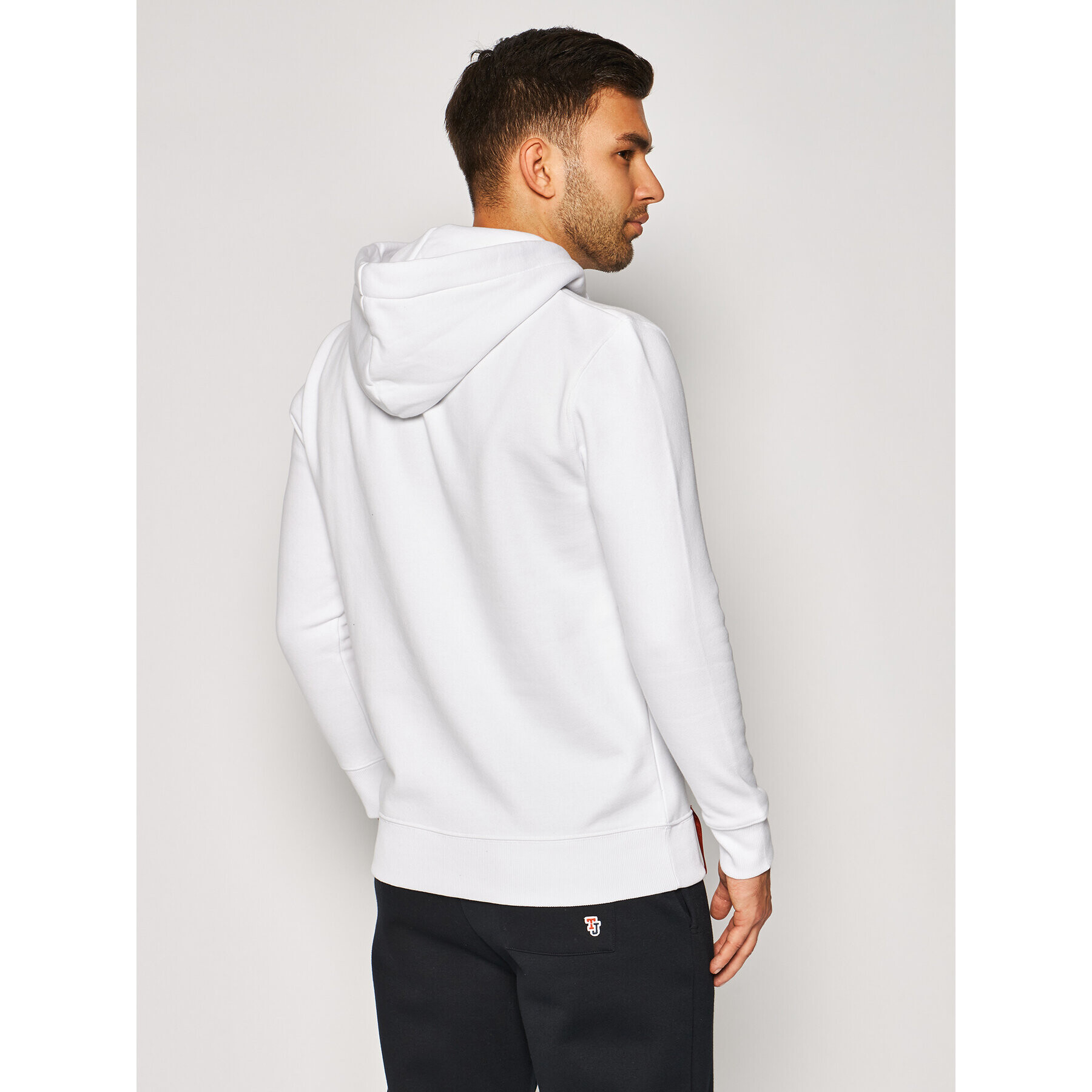 Alpha Industries Bluză Basic Hoody 178312 Alb Regular Fit - Pled.ro