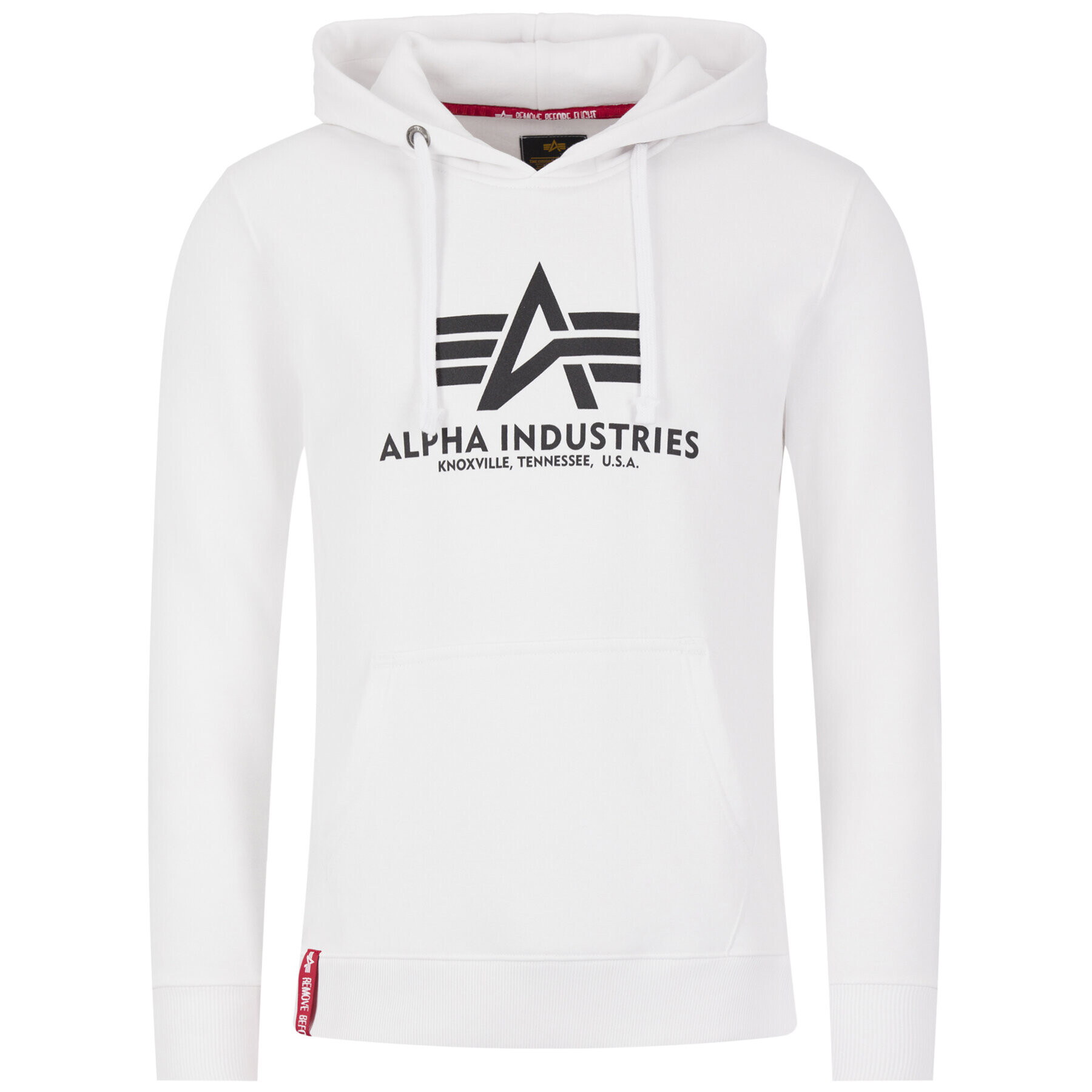 Alpha Industries Bluză Basic Hoody 178312 Alb Regular Fit - Pled.ro