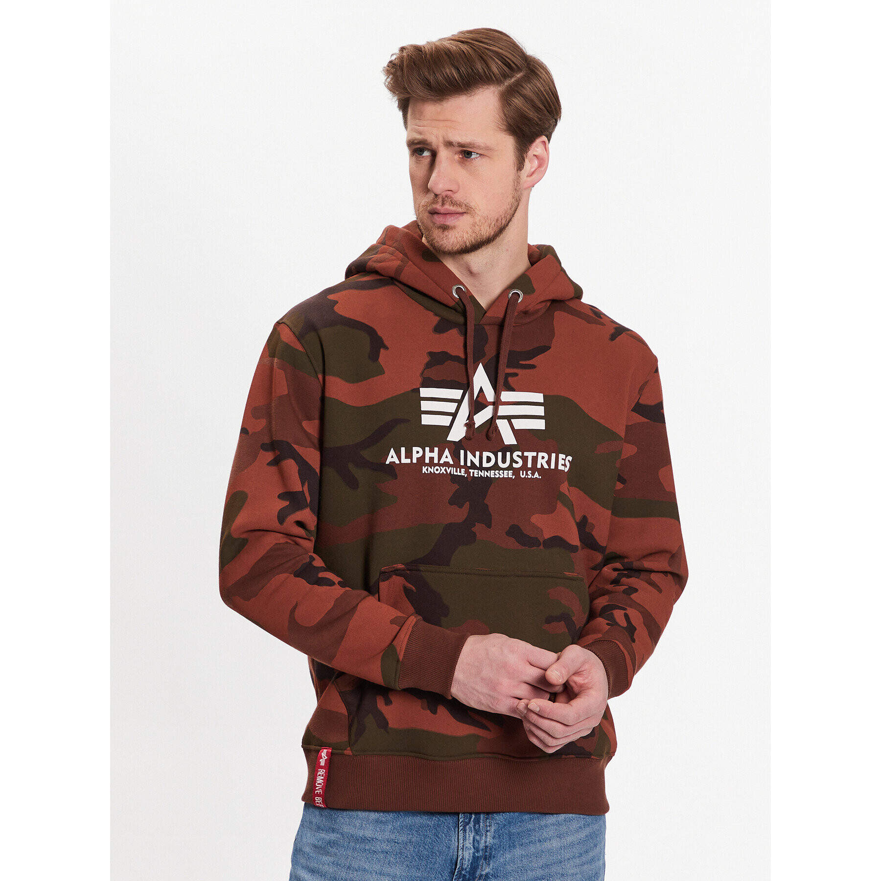 Alpha Industries Bluză Basic 178312C Maro Regular Fit - Pled.ro