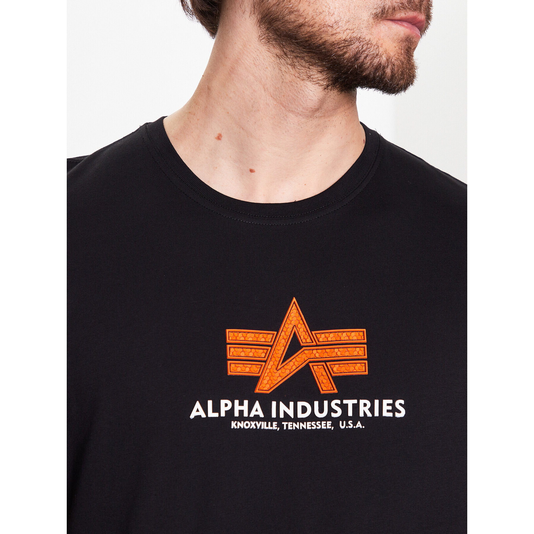 Alpha Industries Tricou Basic 100501RB Negru Regular Fit - Pled.ro