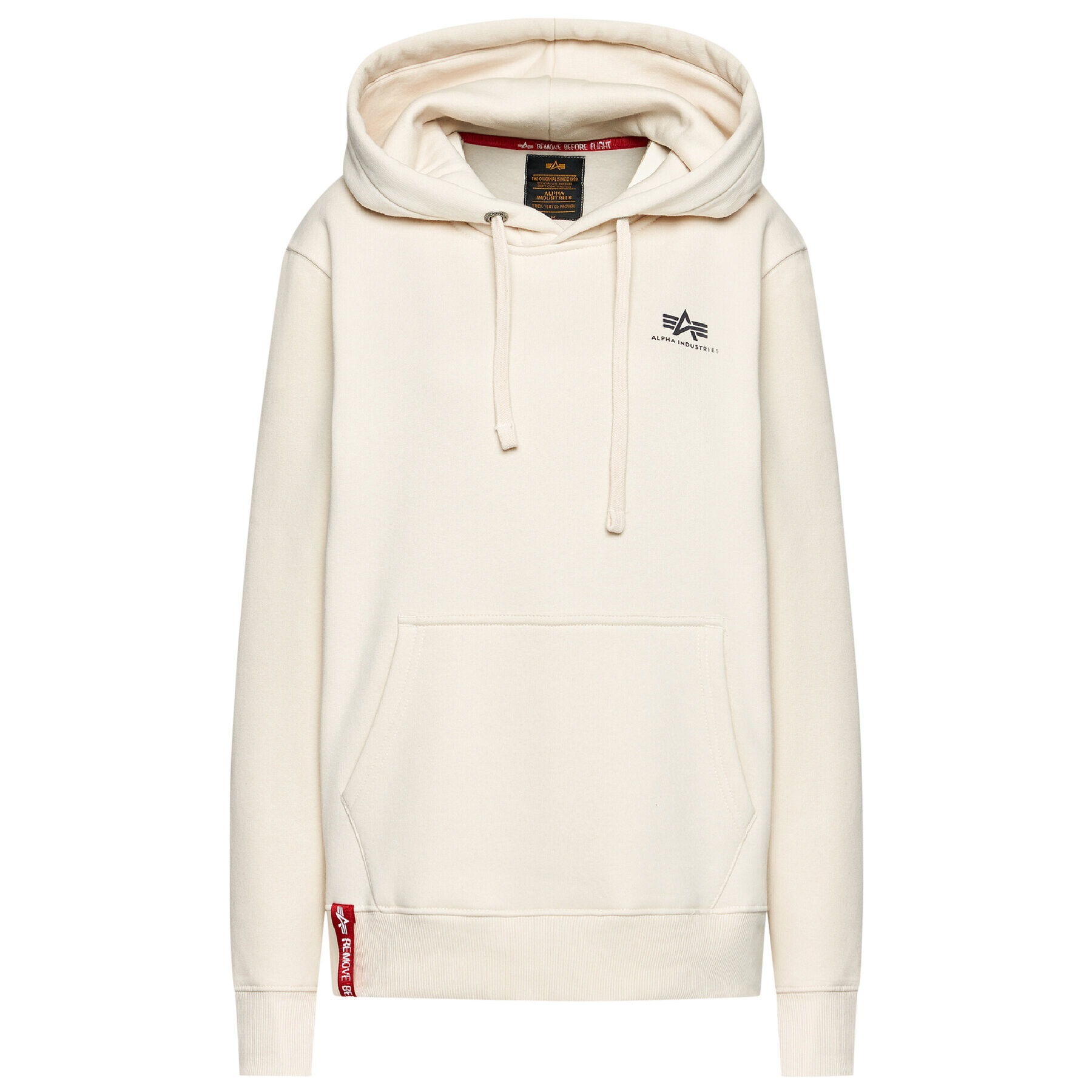 Alpha Industries Bluză Basic Small Logo 196318 Bej Regular Fit - Pled.ro