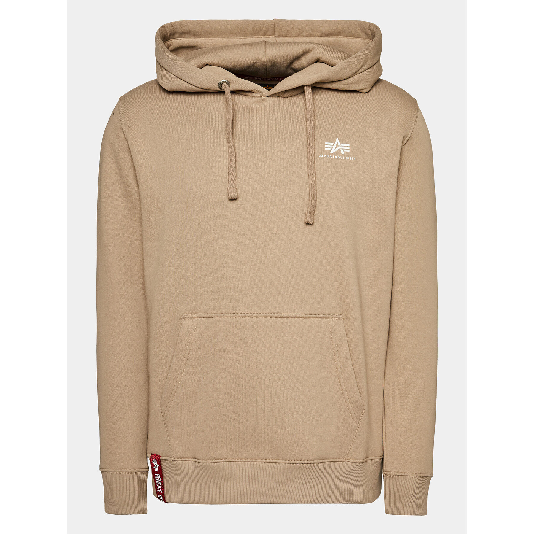 Alpha Industries Bluză Basic Small Logo 196318 Bej Regular Fit - Pled.ro