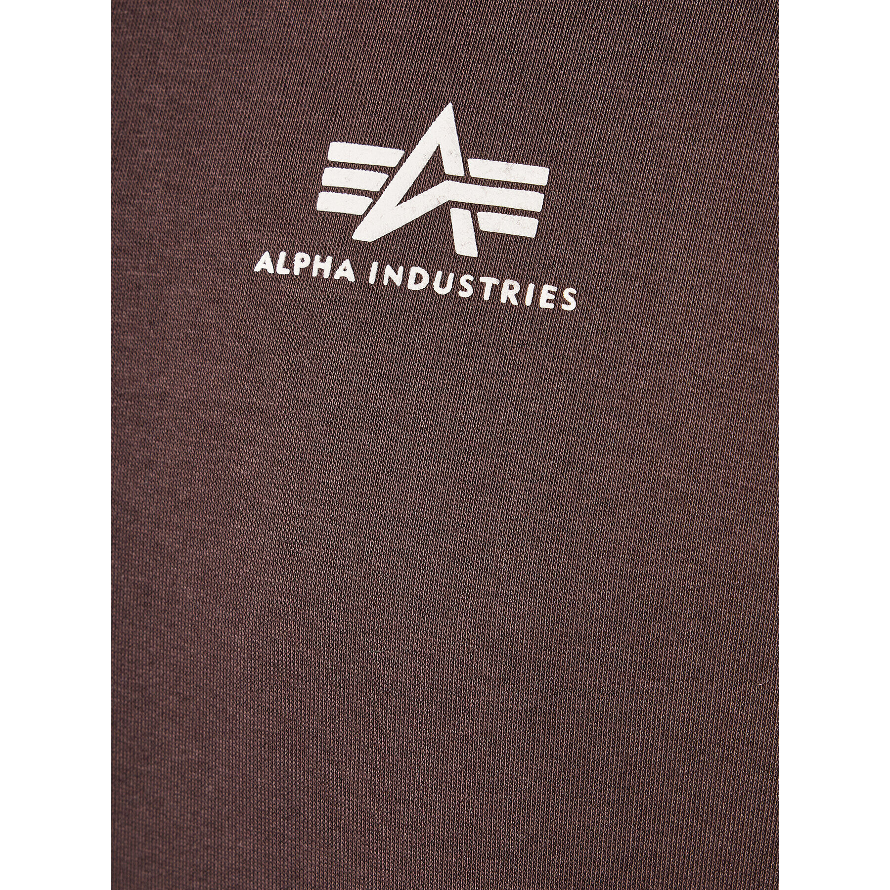 Alpha Industries Bluză Basic Small Logo 196318 Maro Regular Fit - Pled.ro