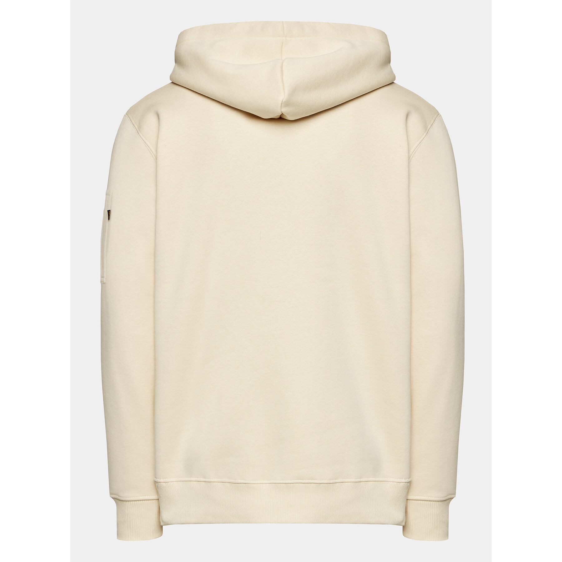 Alpha Industries Bluză Label 118331 Écru Regular Fit - Pled.ro