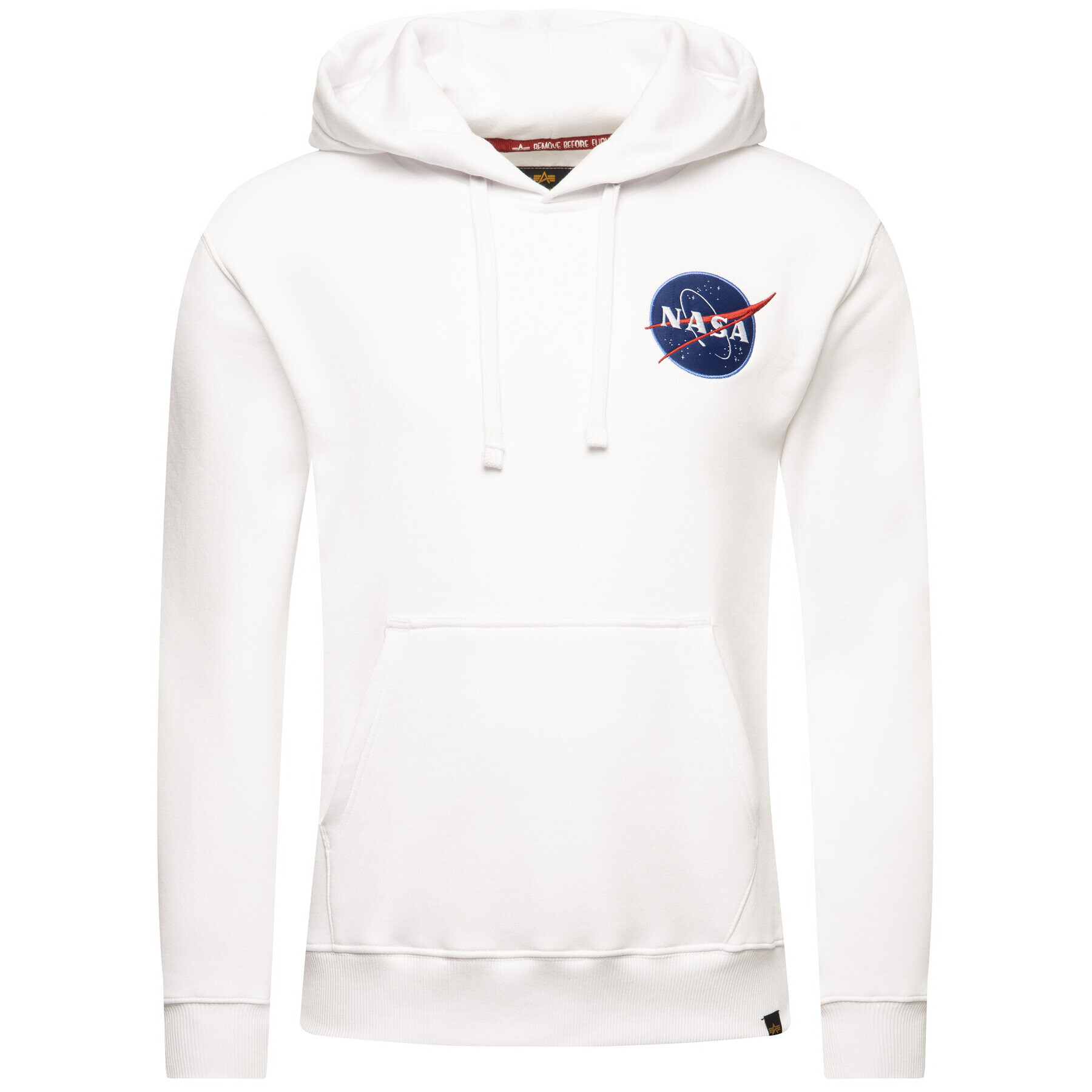 Alpha Industries Bluză Nasa 178317 Alb Regular Fit - Pled.ro