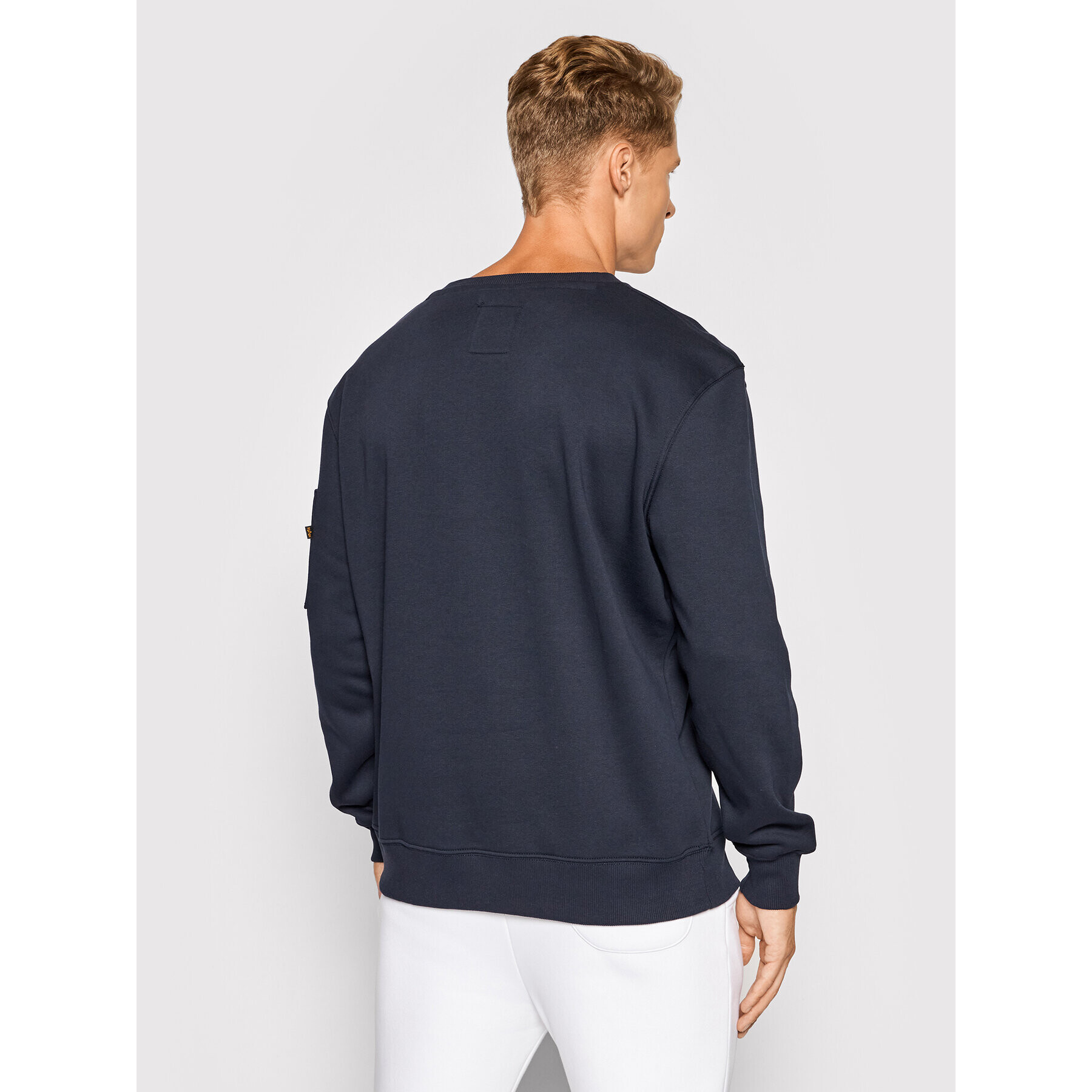 Alpha Industries Bluză Nasa Reflective 178309 Bleumarin Regular Fit - Pled.ro