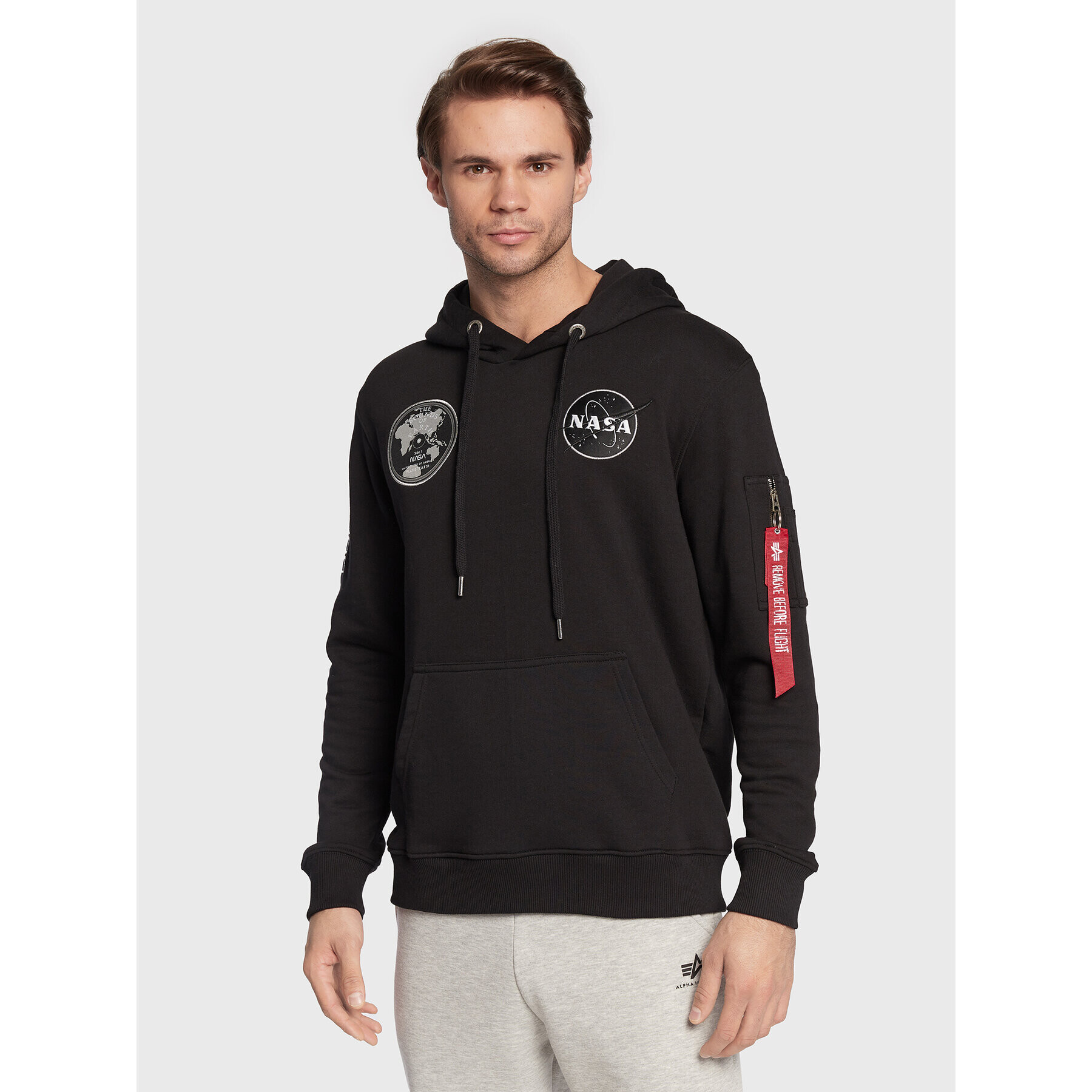 Alpha Industries Bluză Nasa Voyager 116330 Negru Regular Fit - Pled.ro