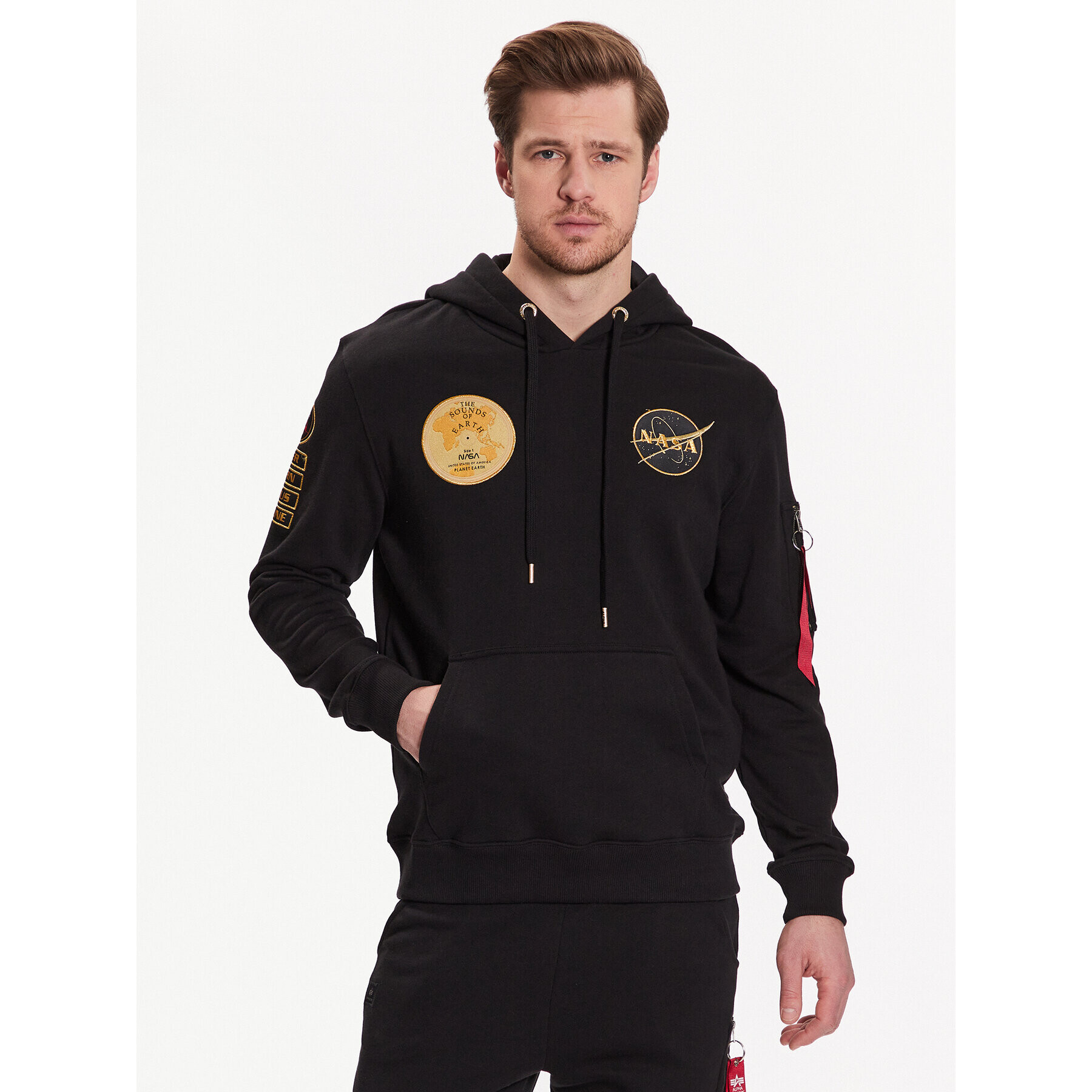 Alpha Industries Bluză NASA Voyager 116330 Negru Regular Fit - Pled.ro