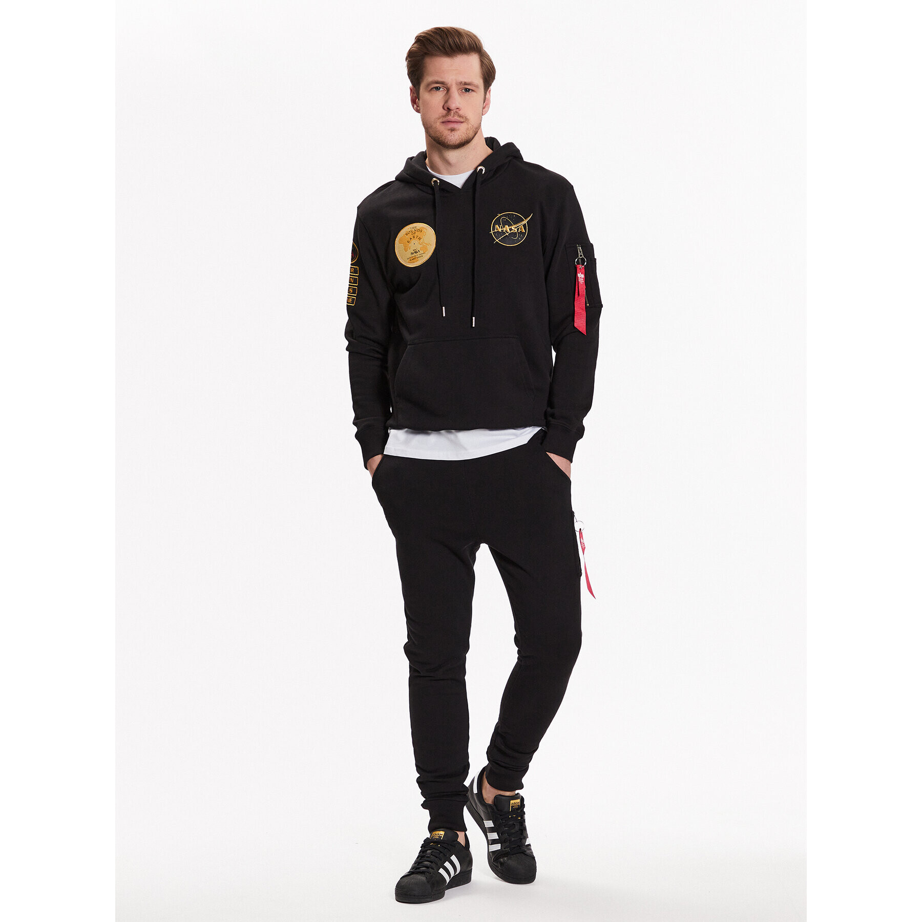 Alpha Industries Bluză NASA Voyager 116330 Negru Regular Fit - Pled.ro