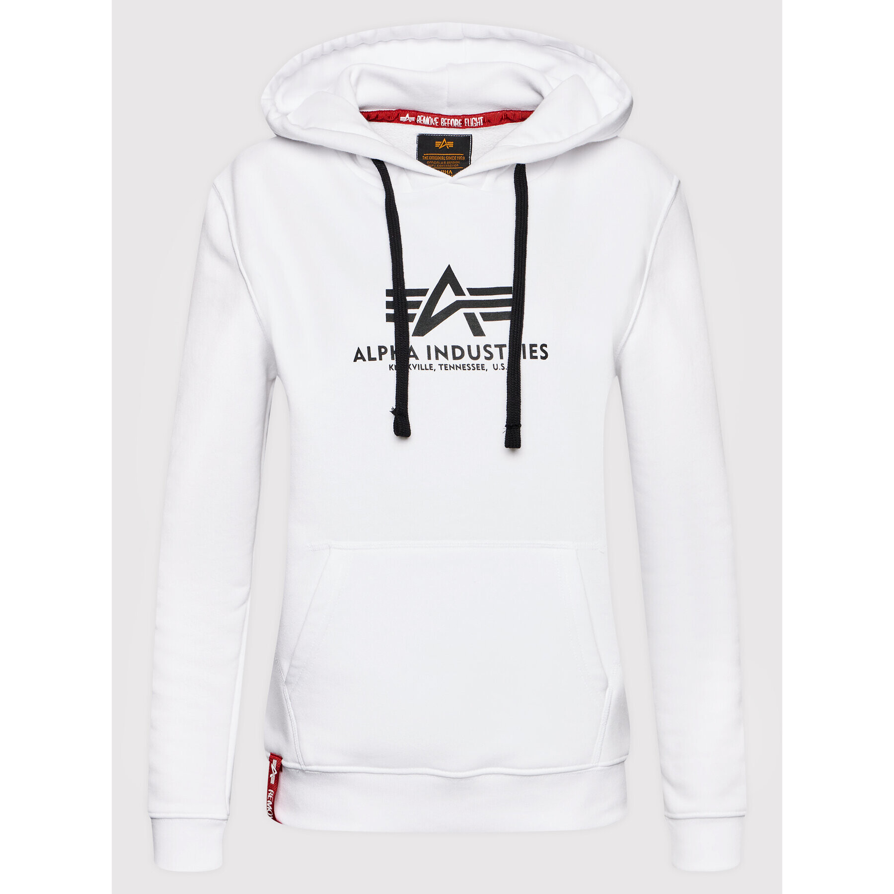 Alpha Industries Bluză New Basic 196032 Alb Regular Fit - Pled.ro