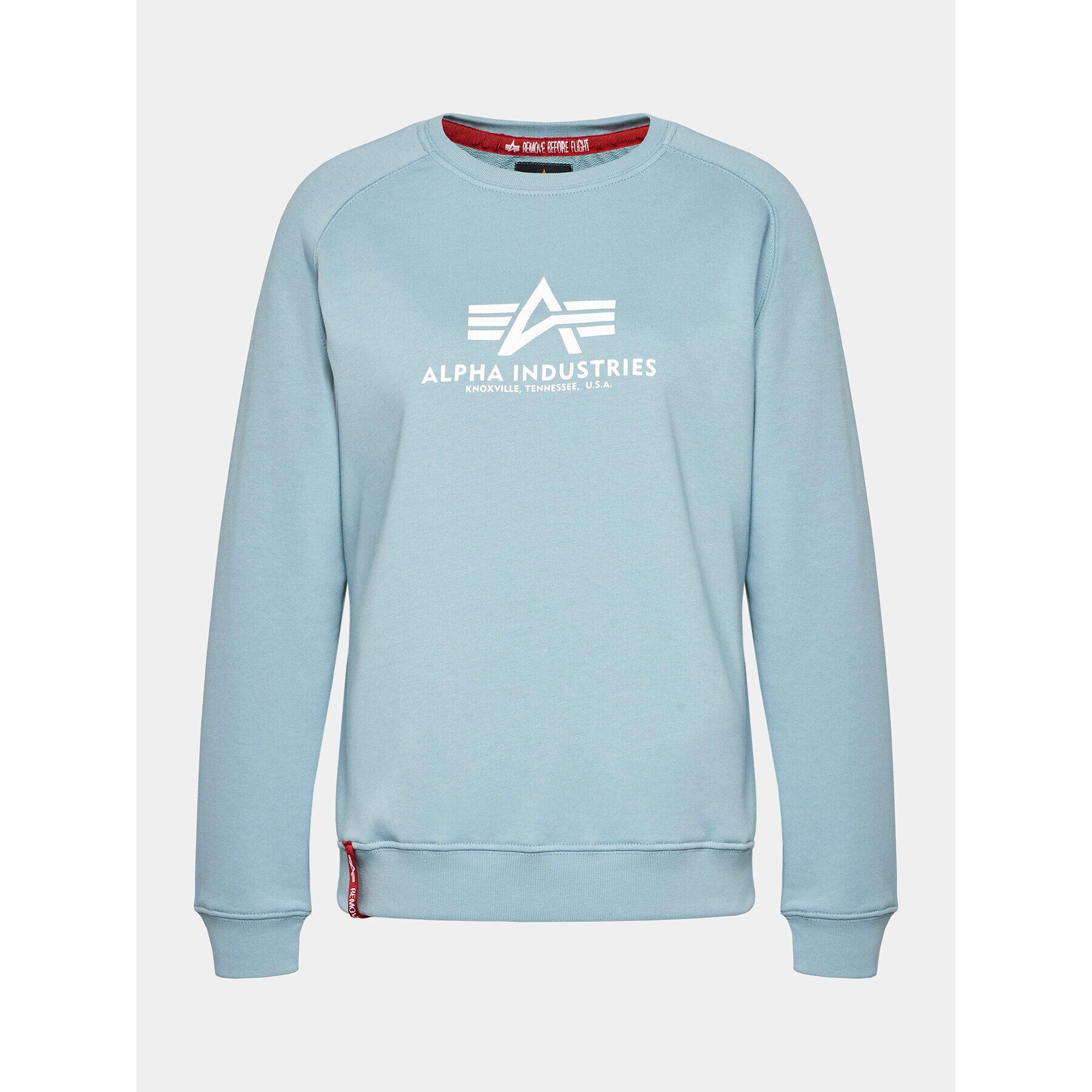 Alpha Industries Bluză New Basic Sweater 196031 Albastru Regular Fit - Pled.ro