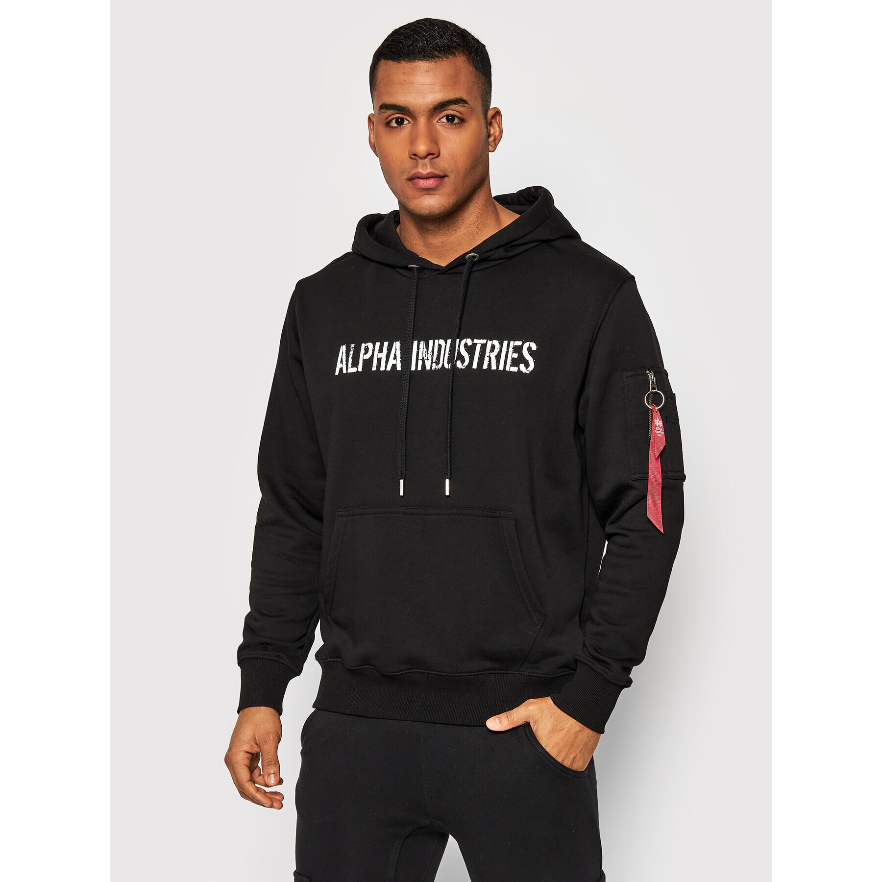 Alpha Industries Bluză Rbf Moto 116337 Negru Regular Fit - Pled.ro